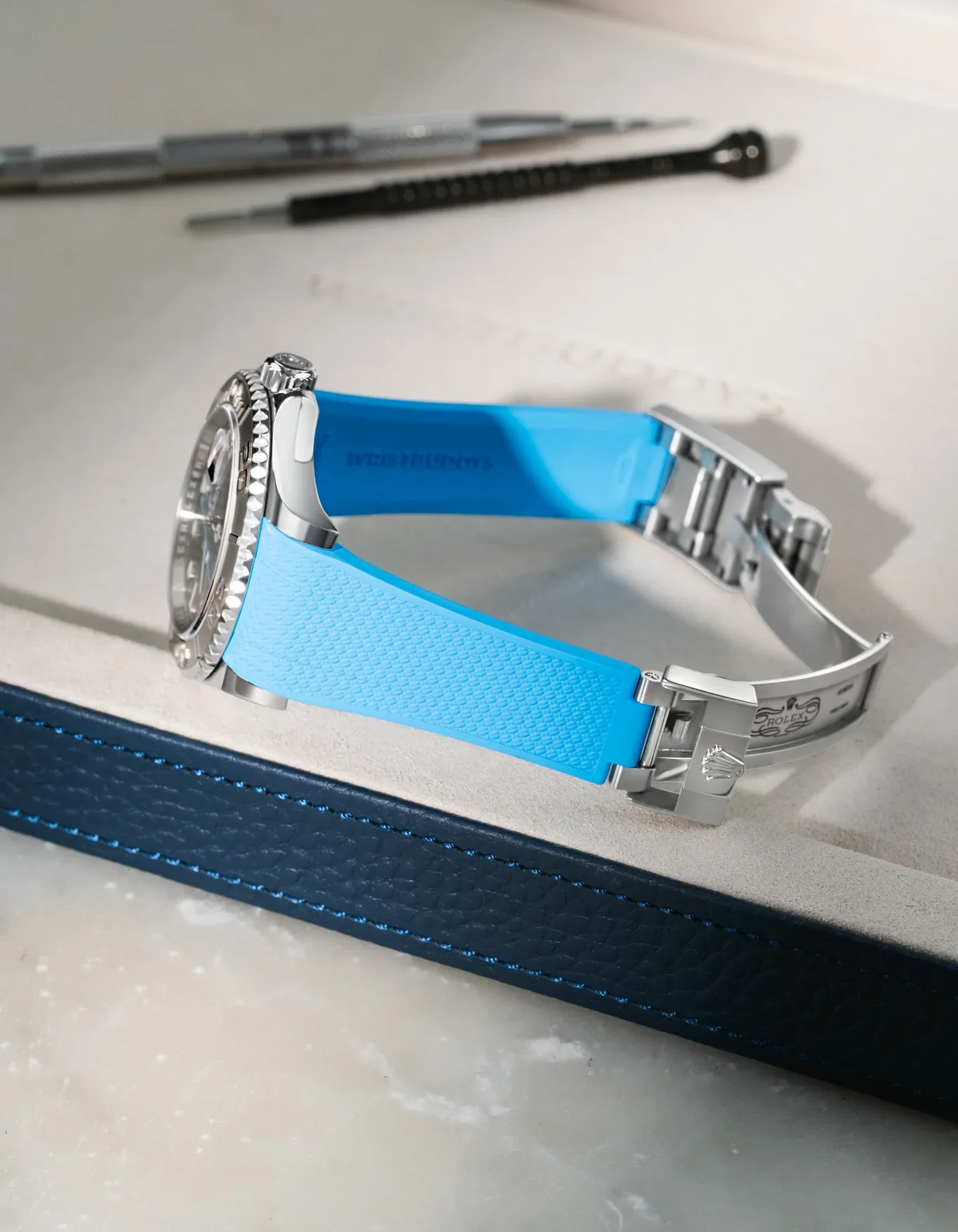 FKM Rubber Strap Integrated for Original Clasp – Yacht-Master 116622 / 126622 - Image 21