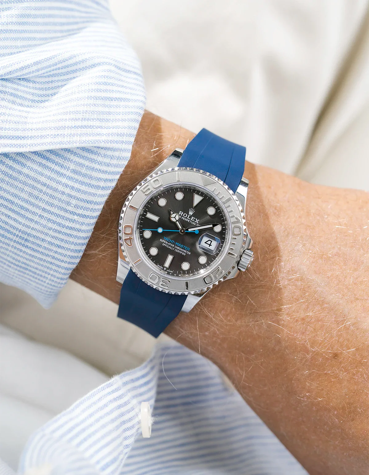 FKM Rubber Strap Integrated for Original Clasp – Yacht-Master 116622 / 126622 - Image 3
