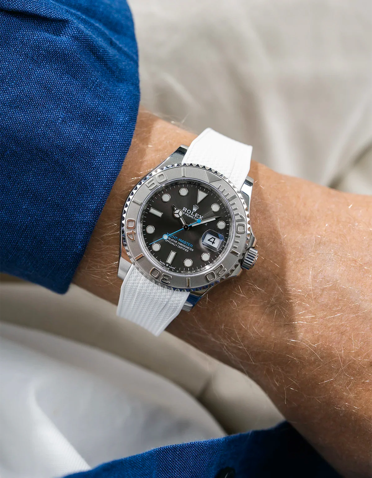 FKM Rubber Strap Integrated for Original Clasp – Yacht-Master 116622 / 126622 - Image 31