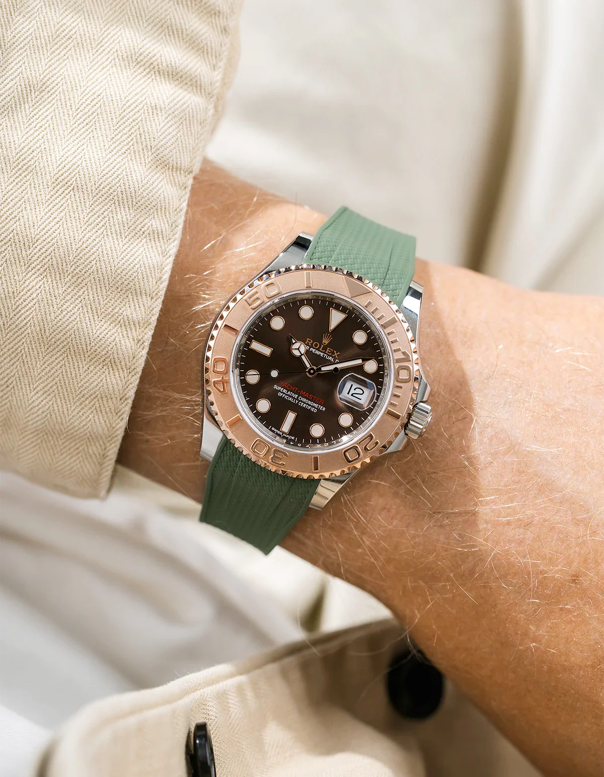 FKM Rubber Strap Integrated for Original Clasp – Yacht-Master 116622 / 126622 - Image 42