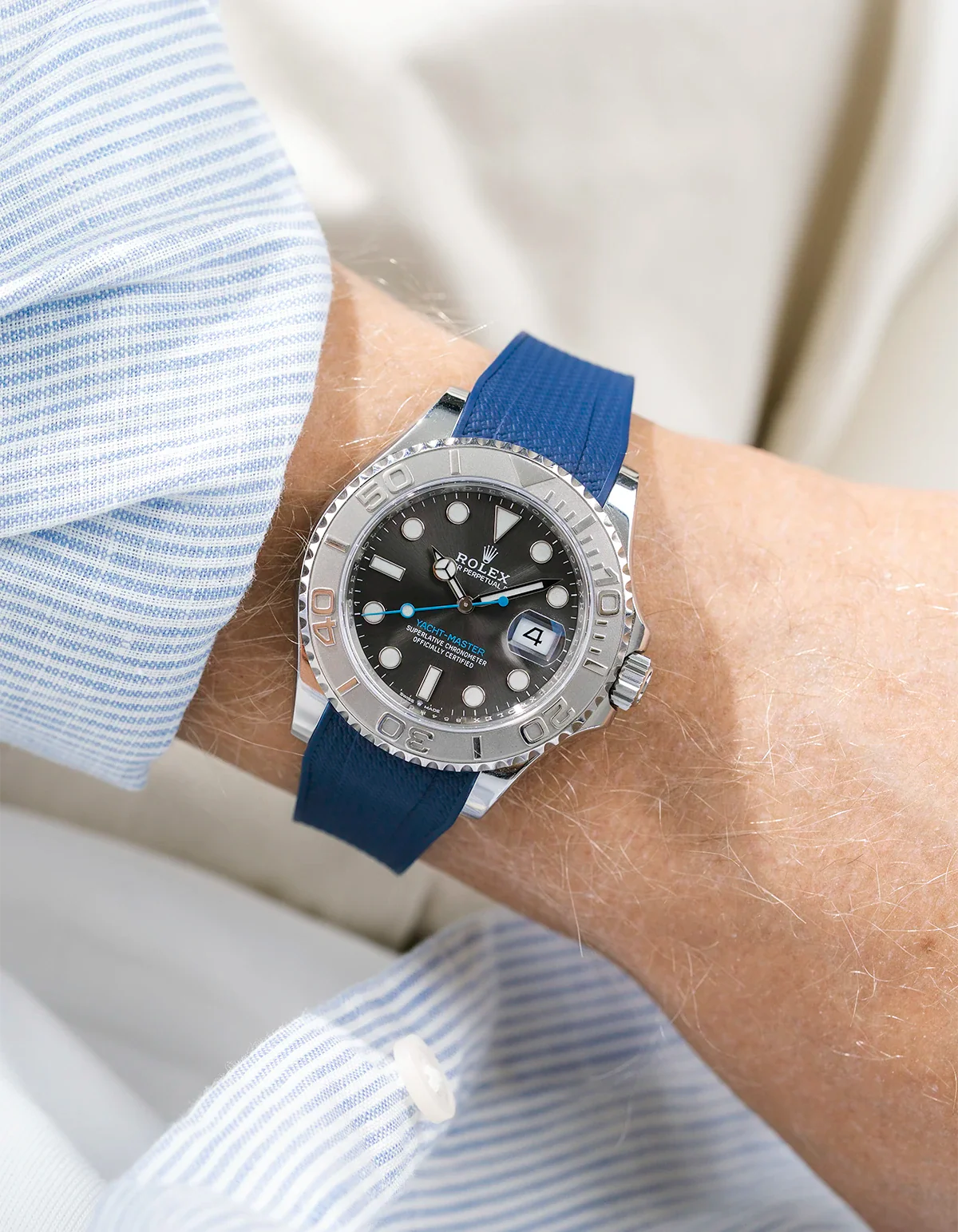 FKM Rubber Strap Integrated for Original Clasp – Yacht-Master 116622 / 126622 - Image 45