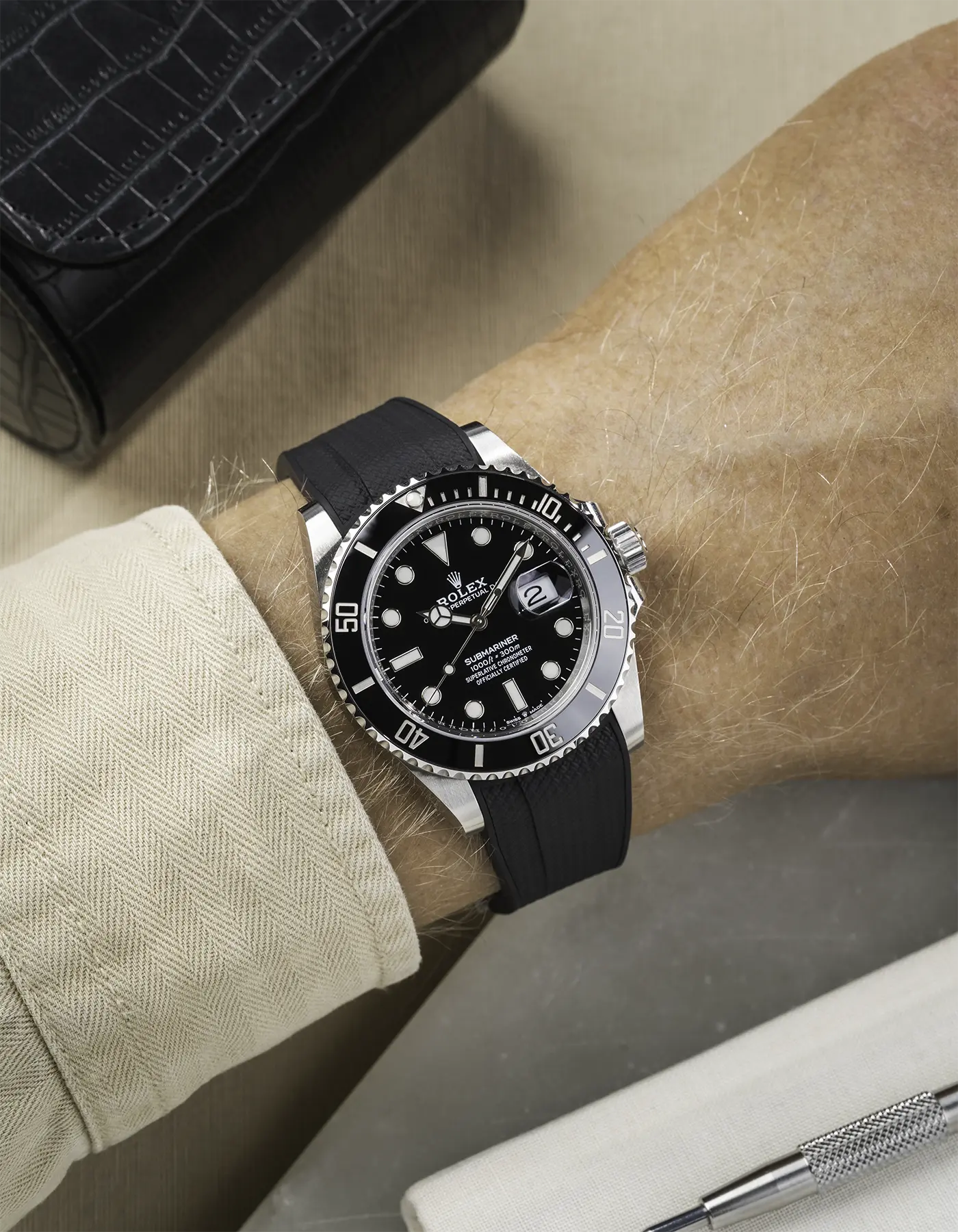 FKM Rubber Strap Integrated for Original Clasp - Submariner 41 - 126610LN/124060LN - Image 12