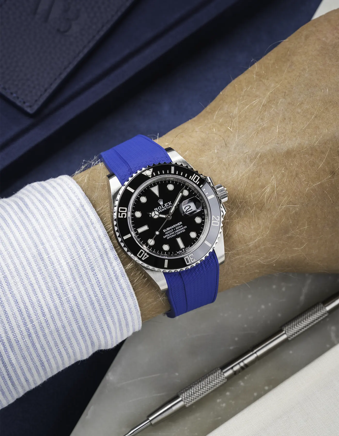 FKM Rubber Strap Integrated for Original Clasp - Submariner 41 - 126610LN/124060LN - Image 30