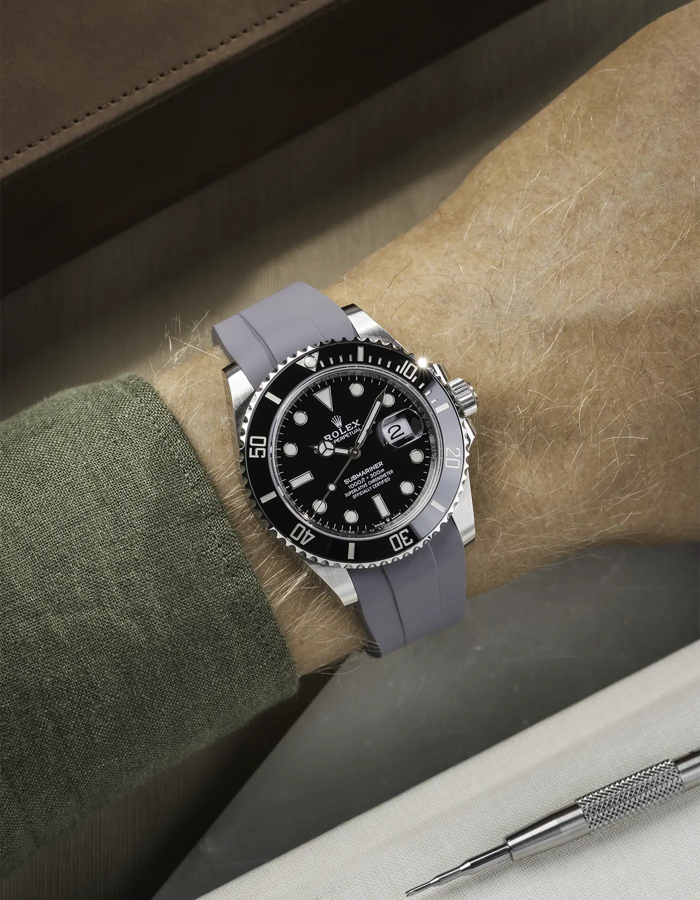 FKM Rubber Strap Integrated for Original Clasp - Submariner 41 - 126610LN/124060LN - Image 34