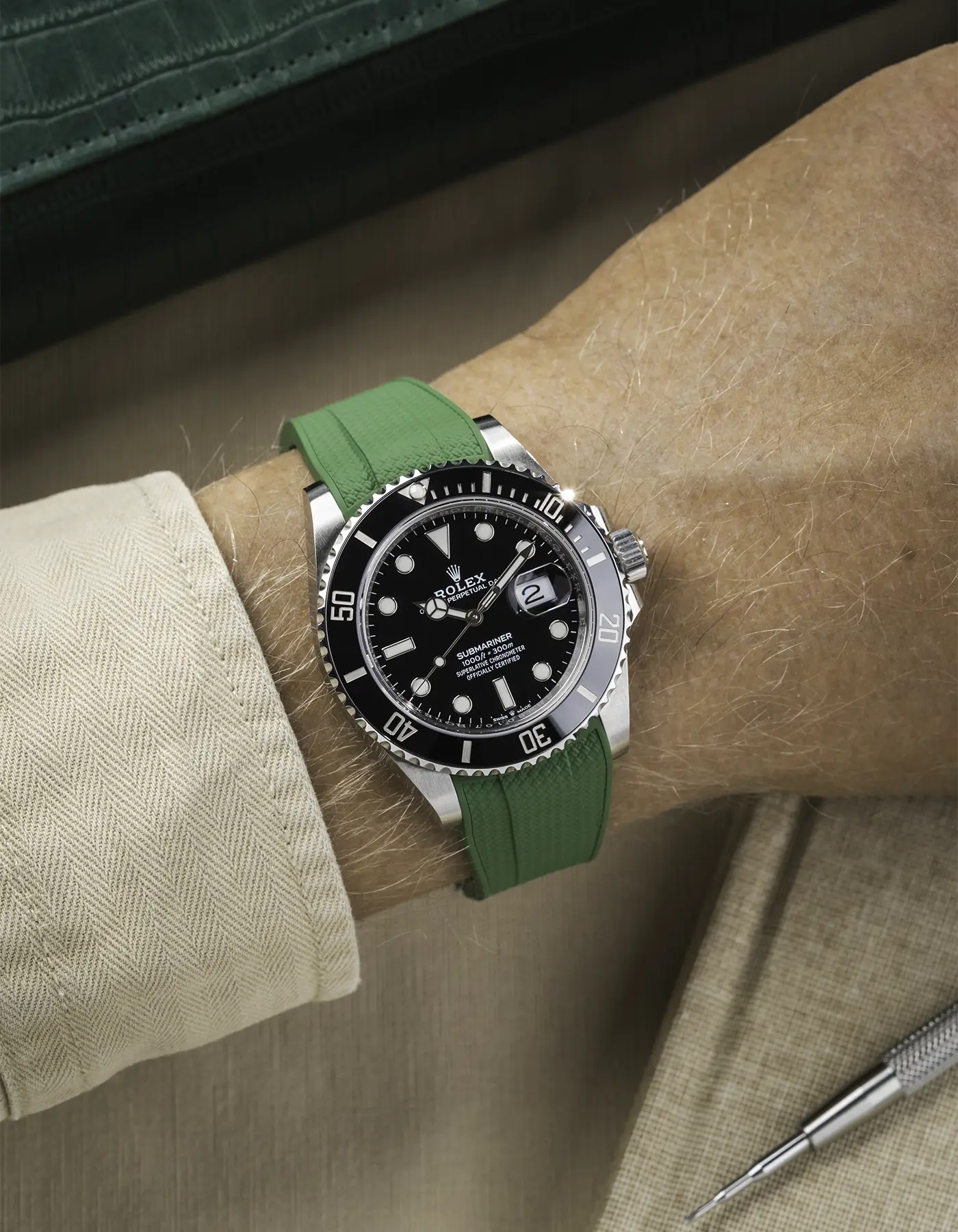 FKM Rubber Strap Integrated for Original Clasp - Submariner 41 - 126610LN/124060LN - Image 51