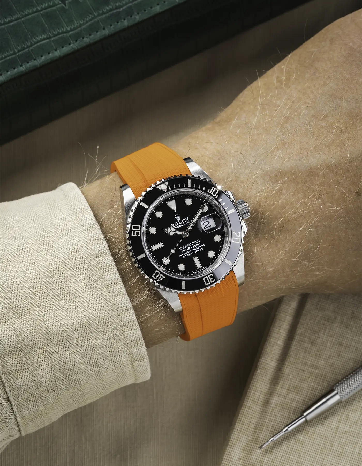 FKM Rubber Strap Integrated for Original Clasp - Submariner 41 - 126610LN/124060LN - Image 59