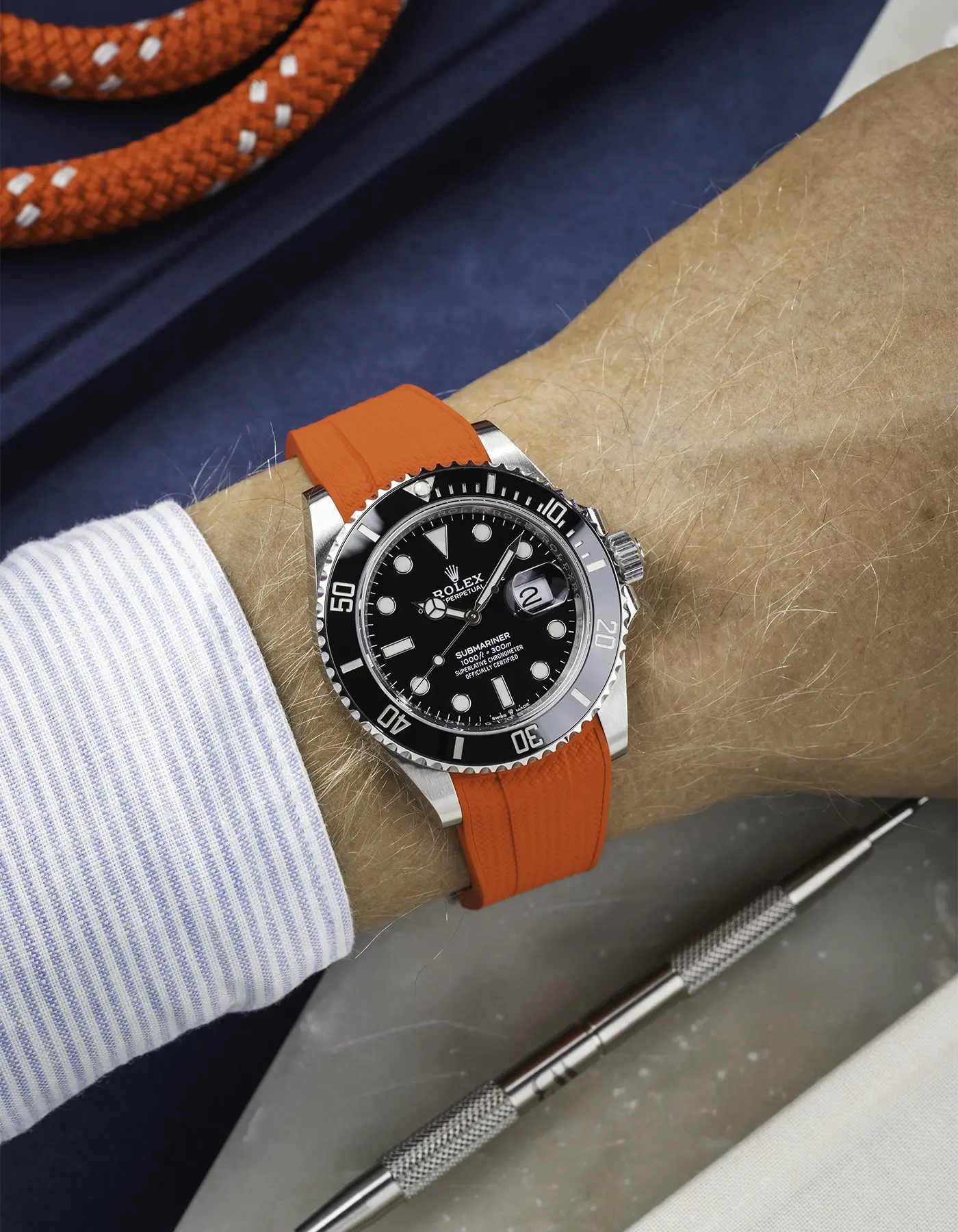 FKM Rubber Strap Integrated for Original Clasp - Submariner 41 - 126610LN/124060LN - Image 67