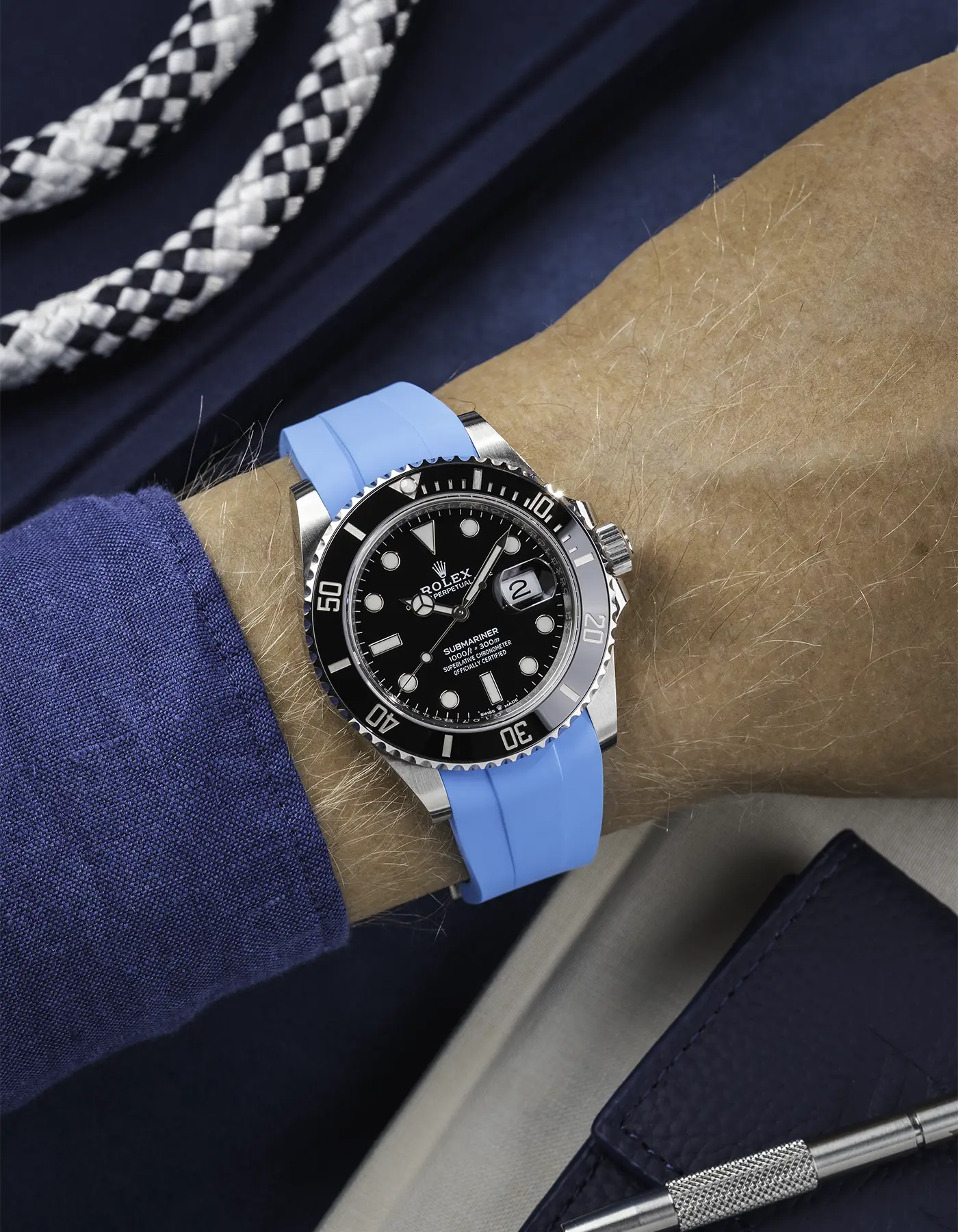FKM Rubber Strap Integrated for Original Clasp - Submariner 41 - 126610LN/124060LN - Image 71