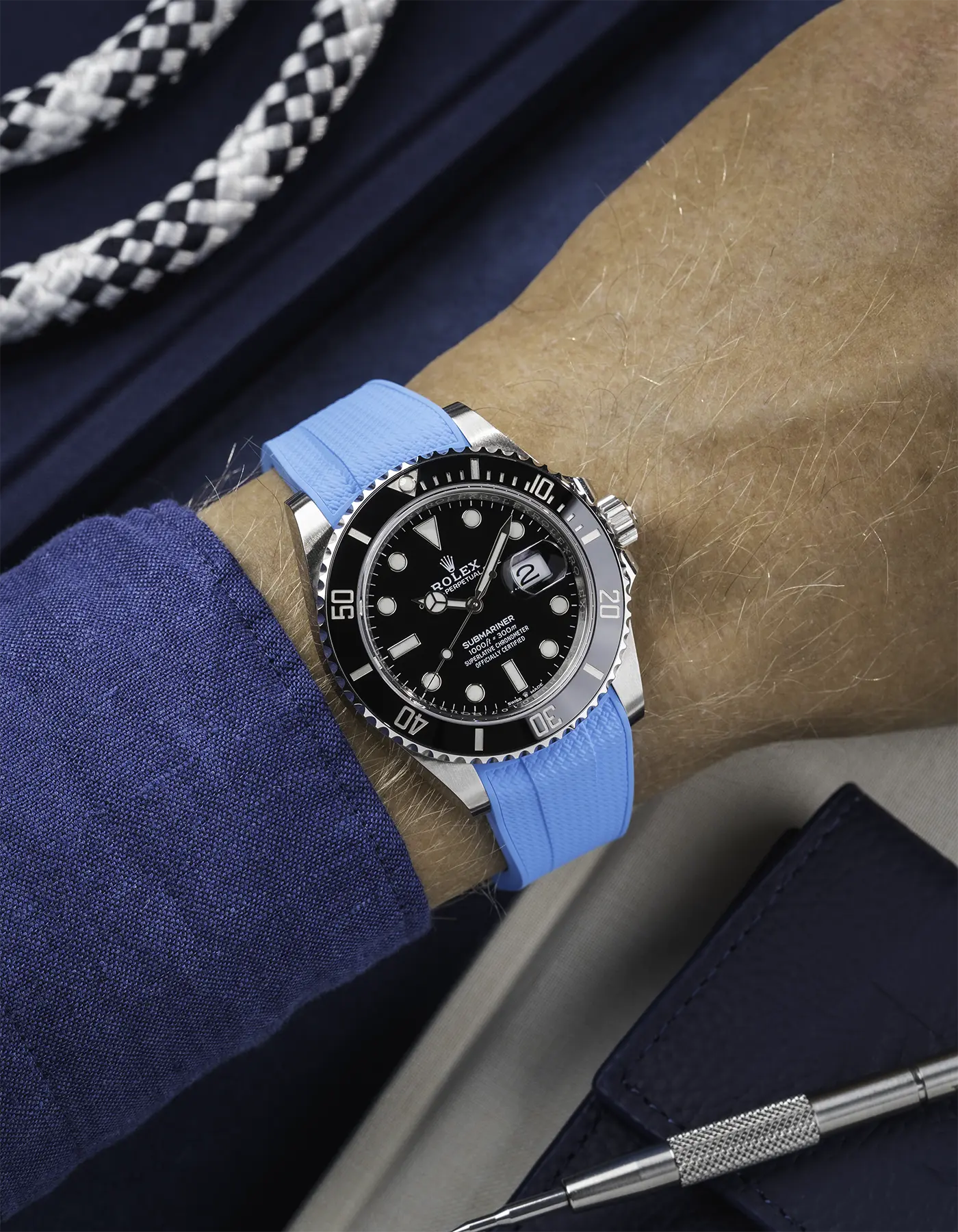 FKM Rubber Strap Integrated for Original Clasp - Submariner 41 - 126610LN/124060LN - Image 75