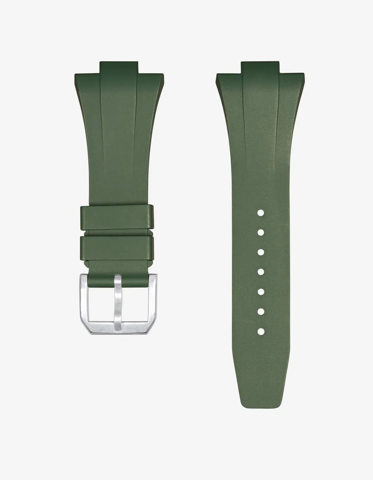 FKM Strap for Tissot PRX Powermatic 80 40mm Green - Image 3