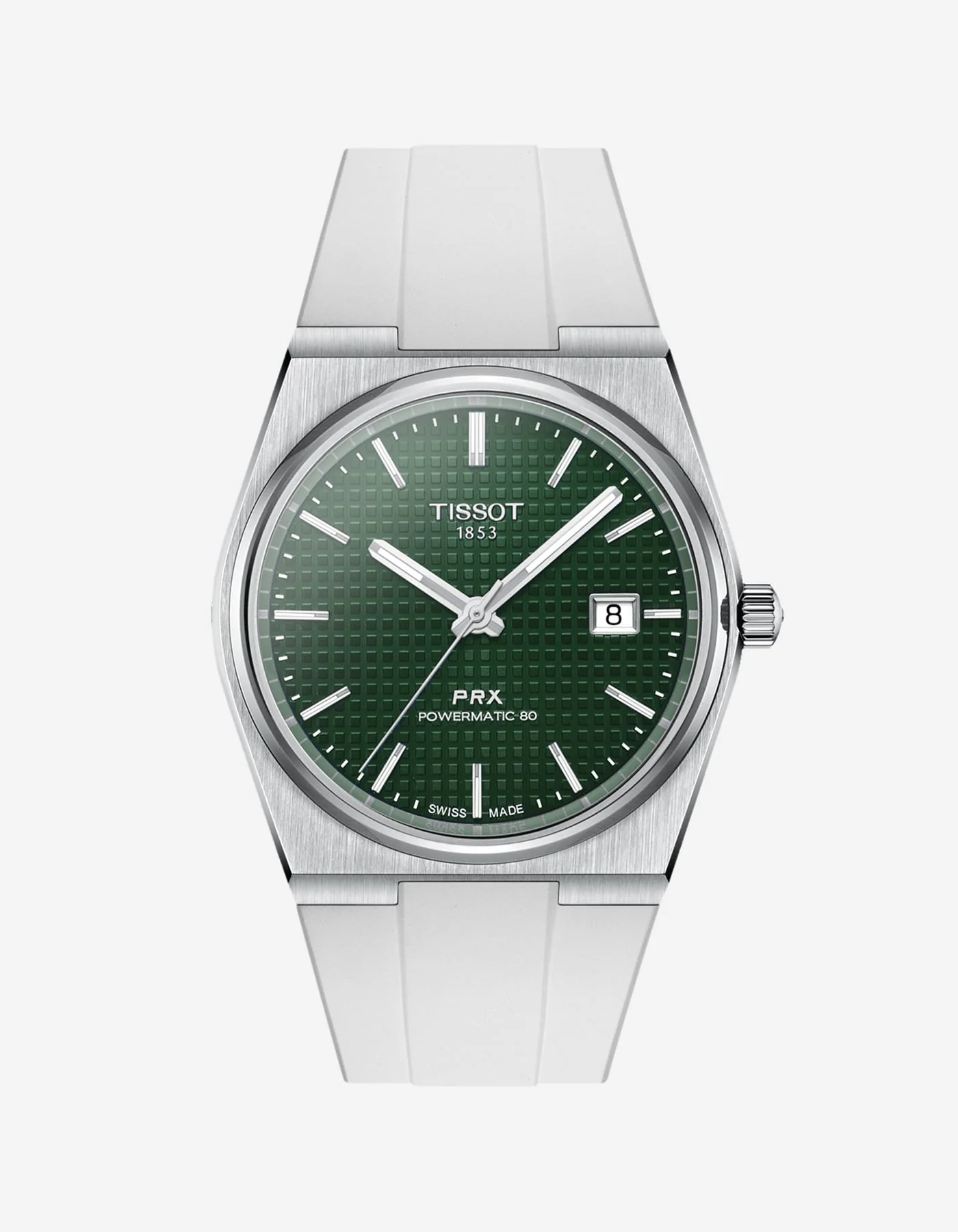 FKM Strap for Tissot PRX Powermatic 80 40mm Green - Image 4