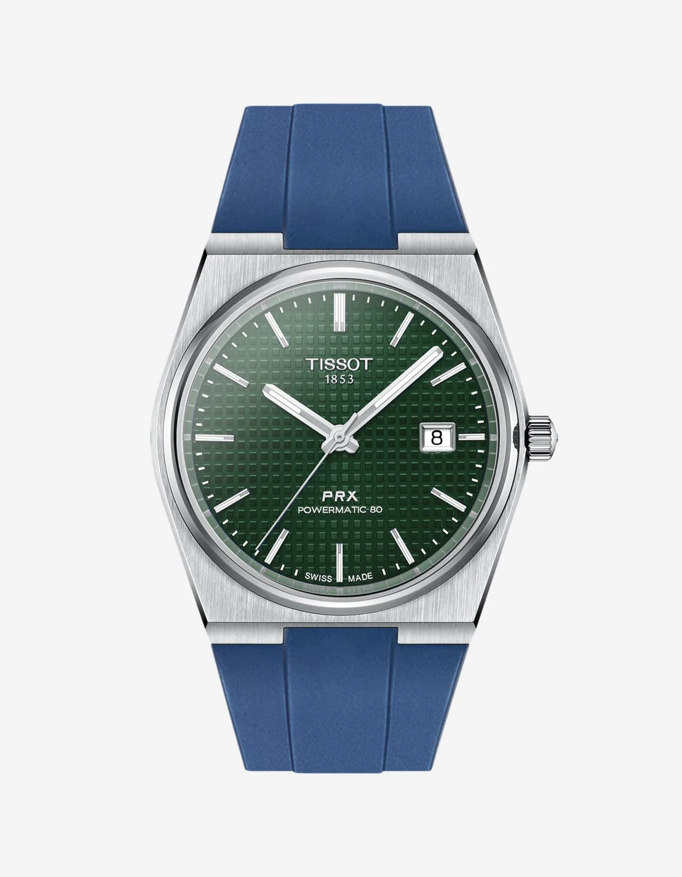 FKM Strap for Tissot PRX Powermatic 80 40mm Green - Image 7