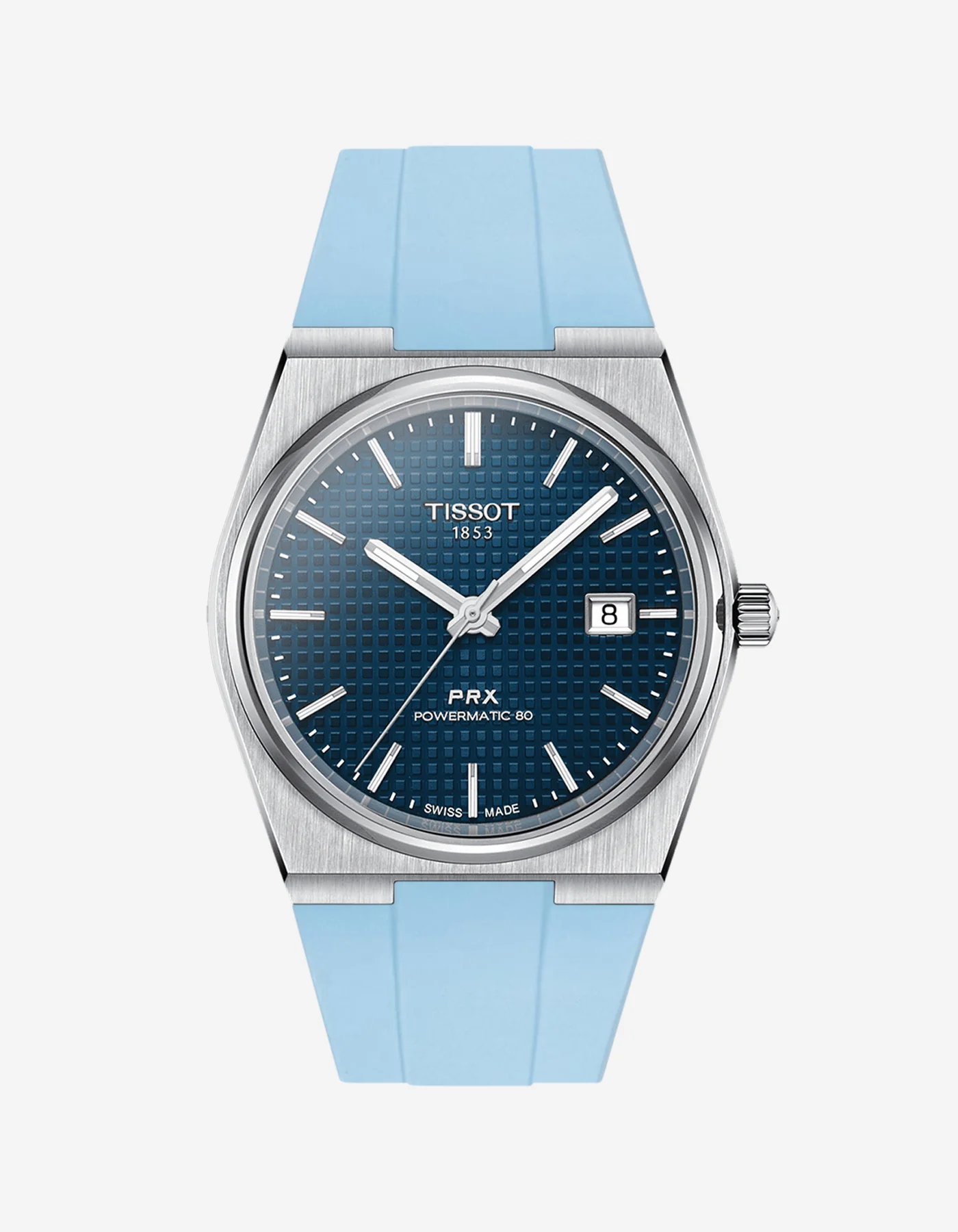 FKM Strap for Tissot PRX Powermatic 80 40mm Navy Blue - Image 13