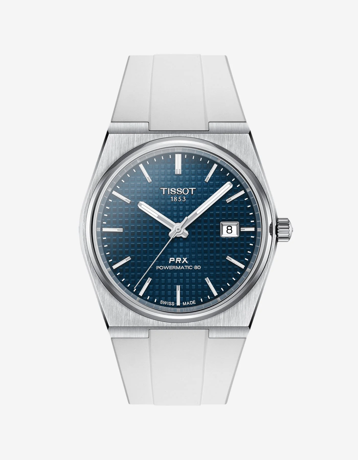 FKM Strap for Tissot PRX Powermatic 80 40mm Navy Blue - Image 5