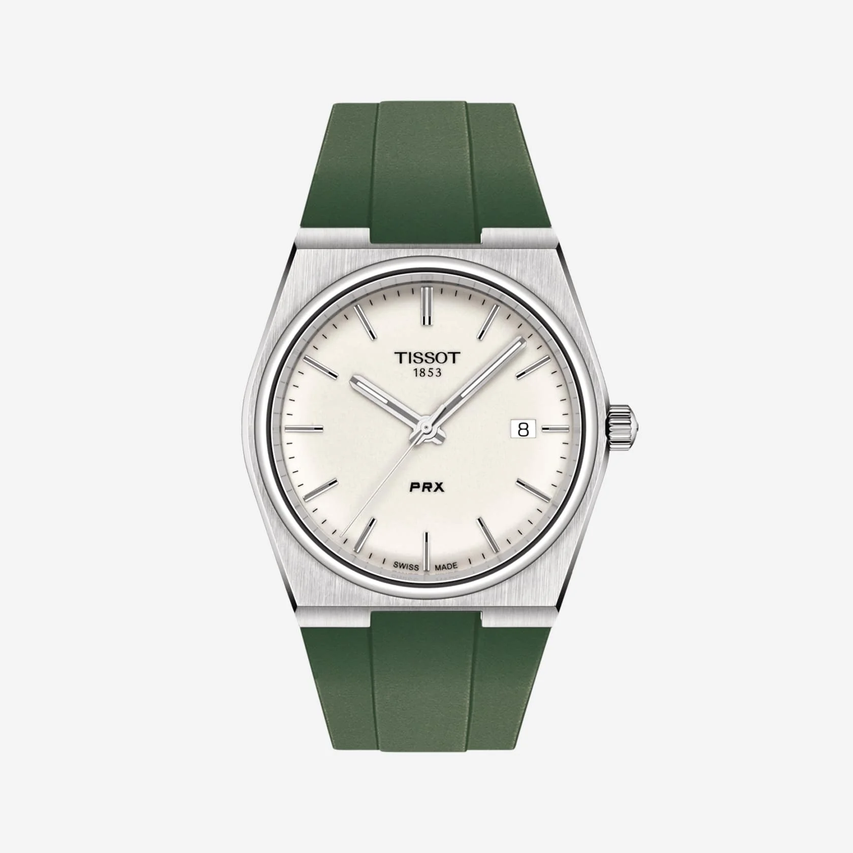 FKM Strap for Tissot PRX Quartz 40mm White - Image 12