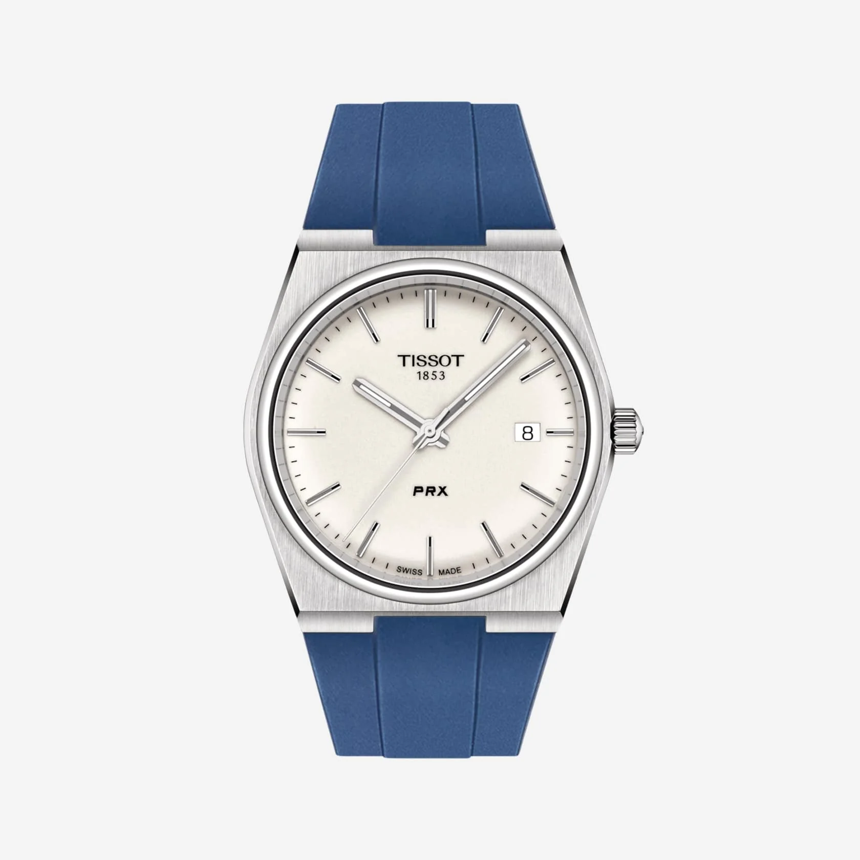 FKM Strap for Tissot PRX Quartz 40mm White - Image 5