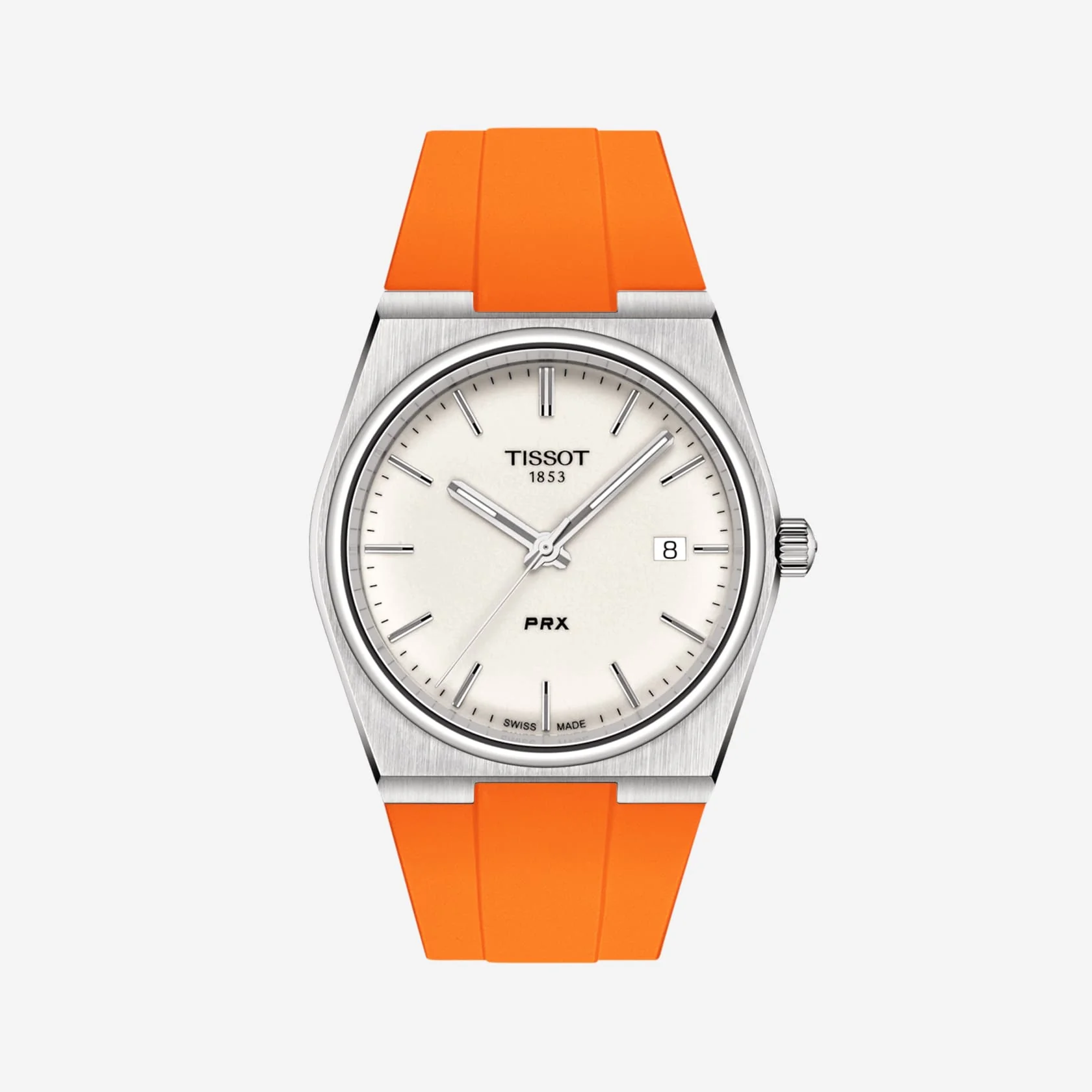 FKM Strap for Tissot PRX Quartz 40mm White - Image 9
