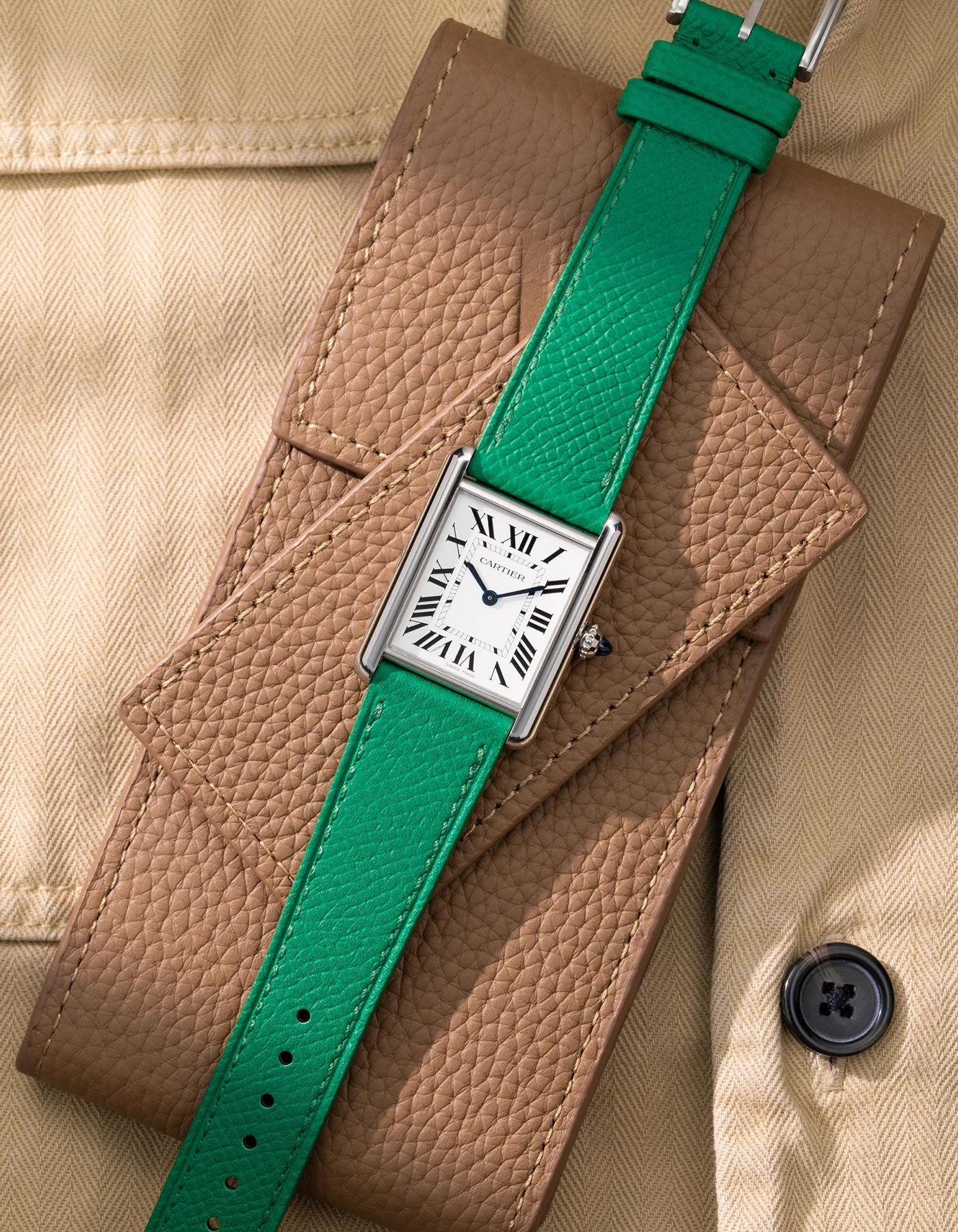 Green Epsom Leather Strap 17mm-21mm - Image 4