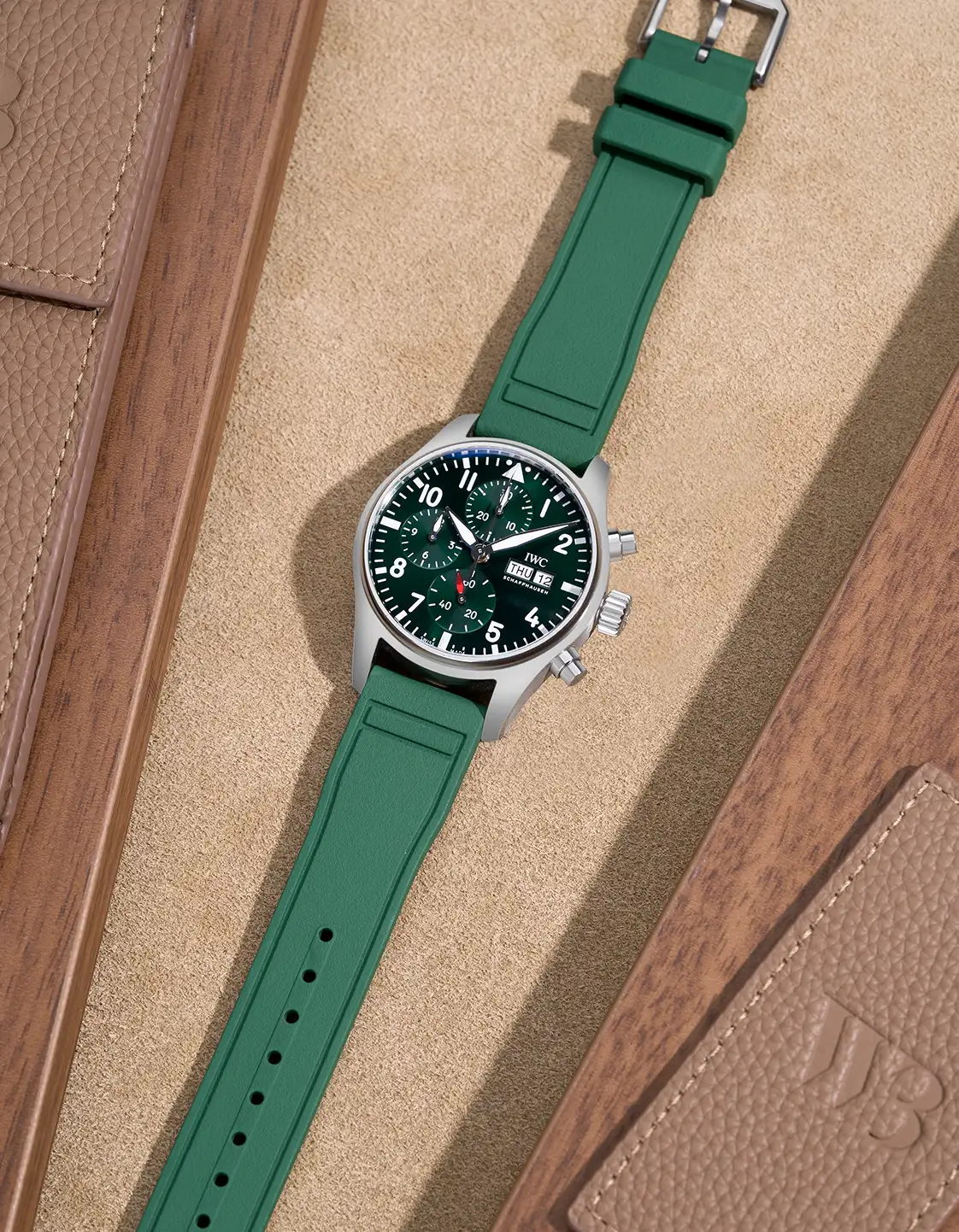 IWC Rubber Strap – Military Green - Image 3