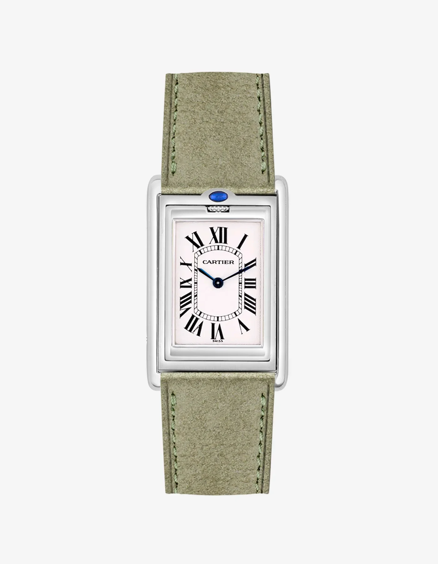 Leather Strap for Cartier Tank Basculante – 20mm - Image 5
