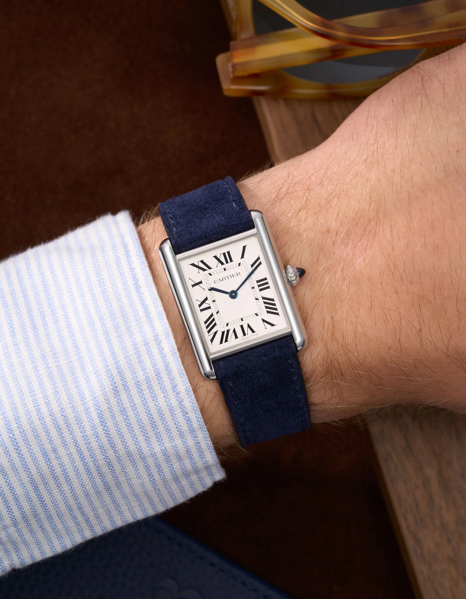 Leather Straps for Cartier Tank Must Large - Image 10