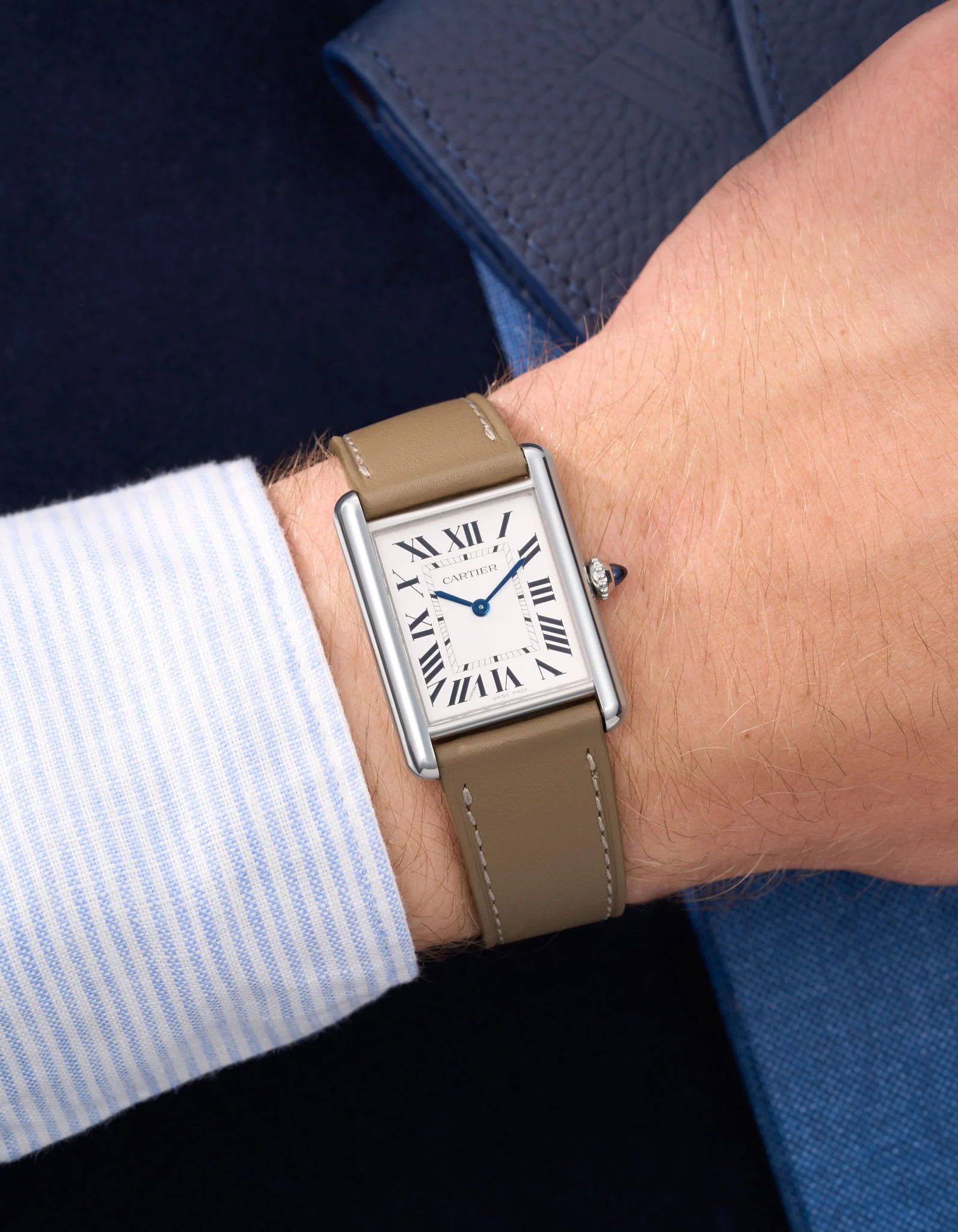 Leather Straps for Cartier Tank Must Large - Image 15
