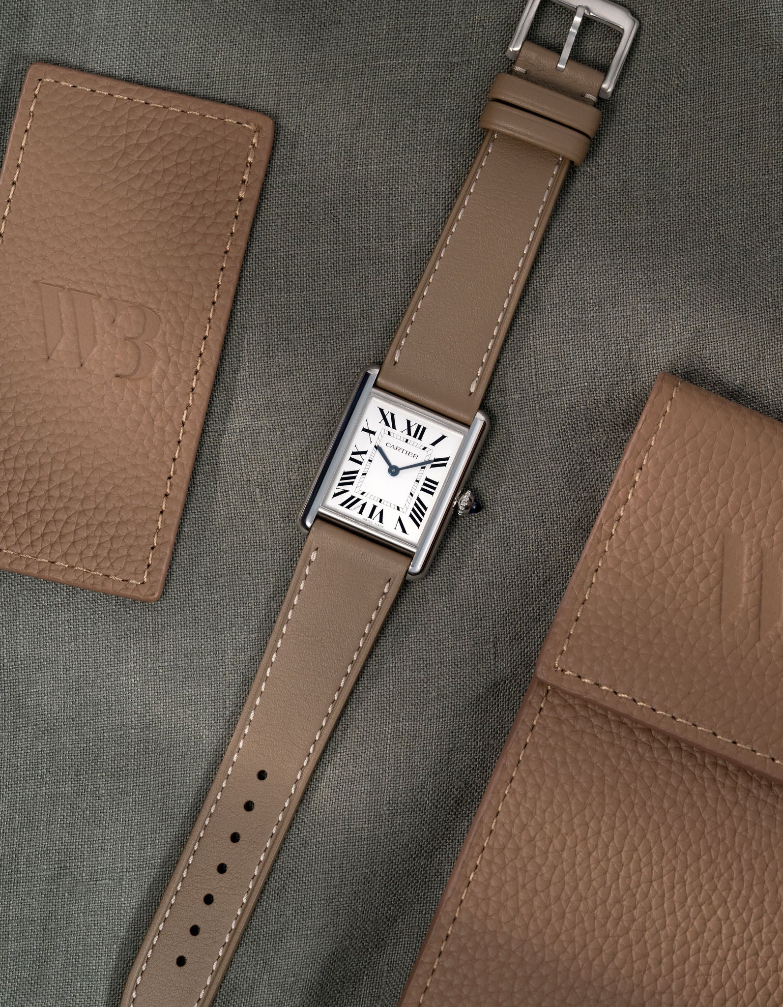 Leather Straps for Cartier Tank Must Large - Image 16