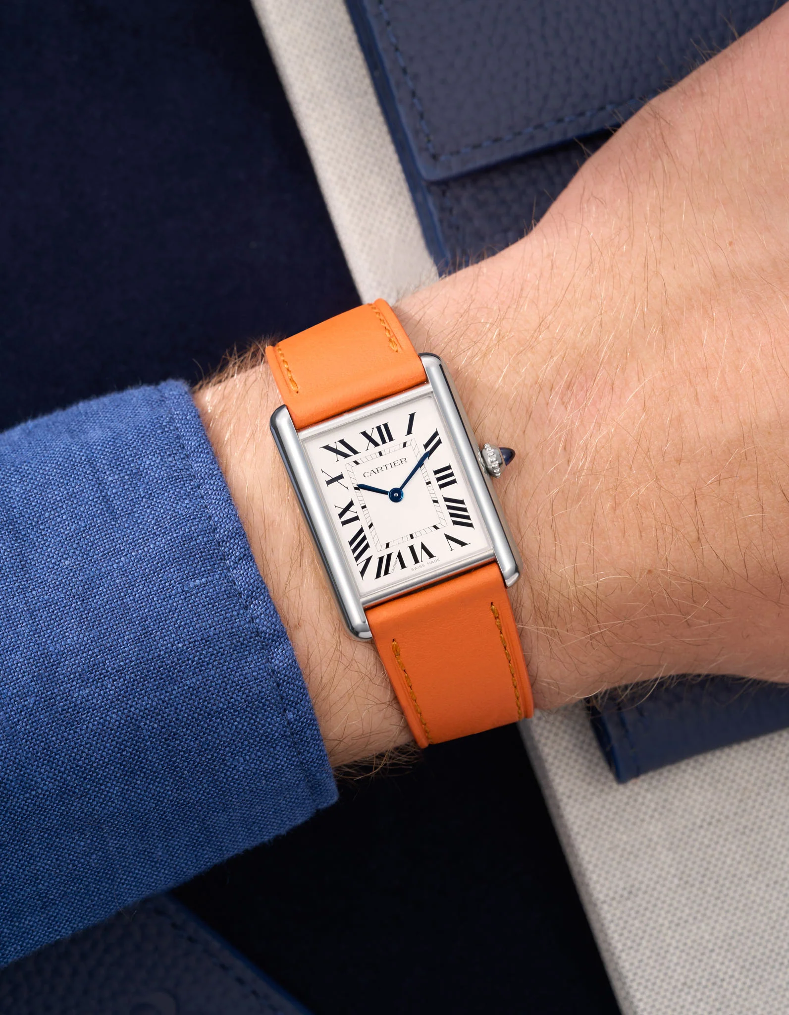 Leather Straps for Cartier Tank Must Large - Image 32