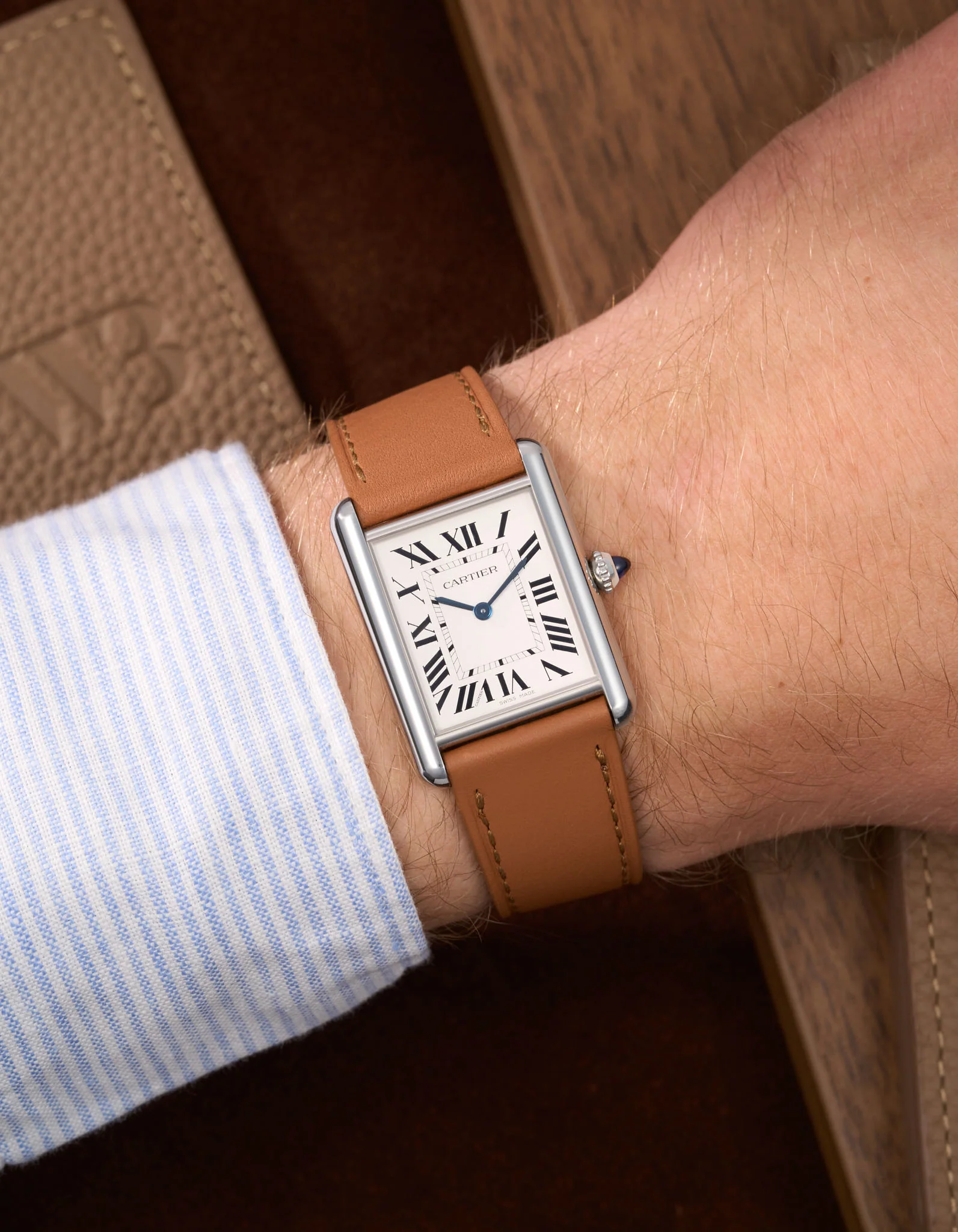 Leather Straps for Cartier Tank Must Large - Image 34