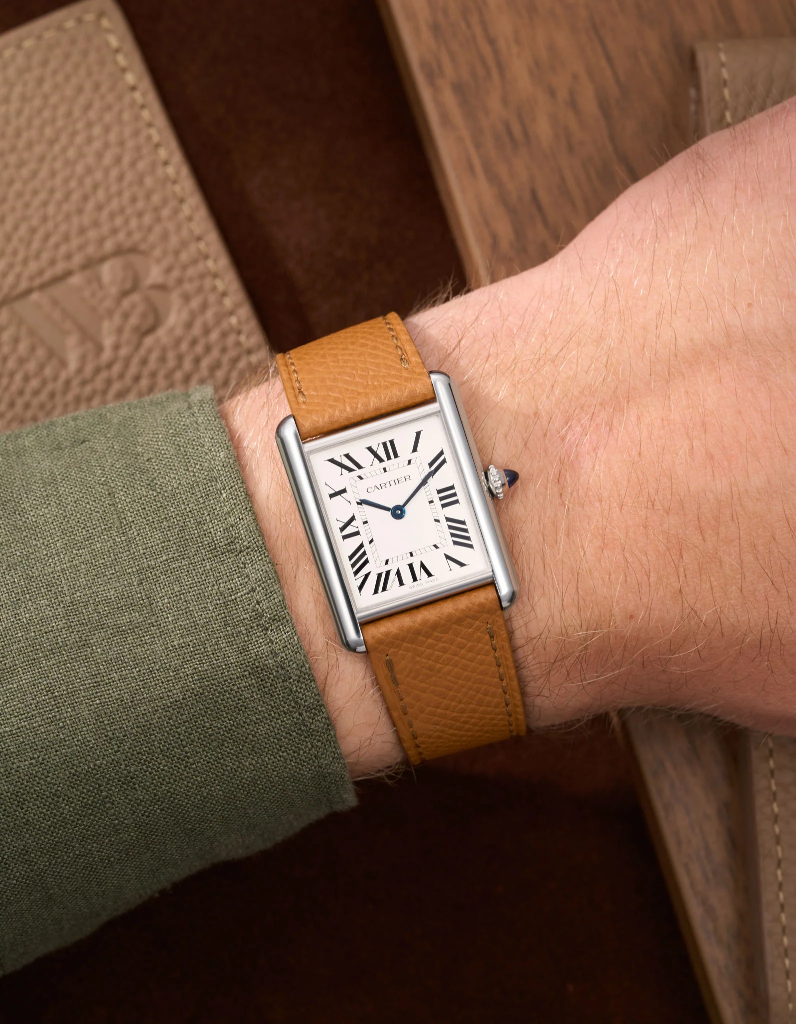 Leather Straps for Cartier Tank Must Large - Image 47
