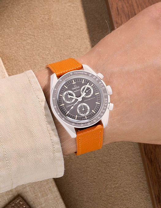 Leather Straps for Omega X Swatch Mission on Earth - Desert - Image 10
