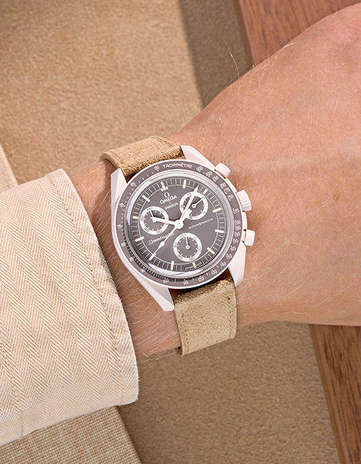 Leather Straps for Omega X Swatch Mission on Earth - Desert - Image 6