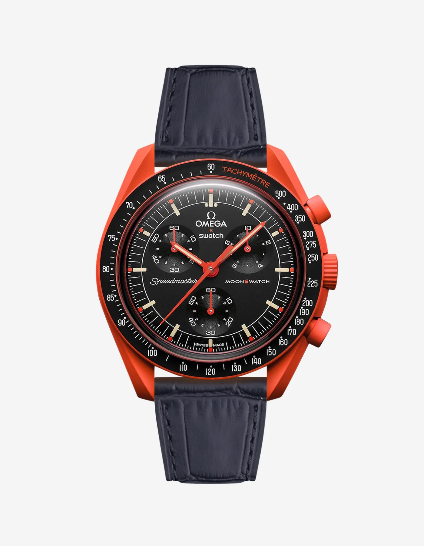 Leather Straps for Omega X Swatch Mission on Earth - Lava - Image 5