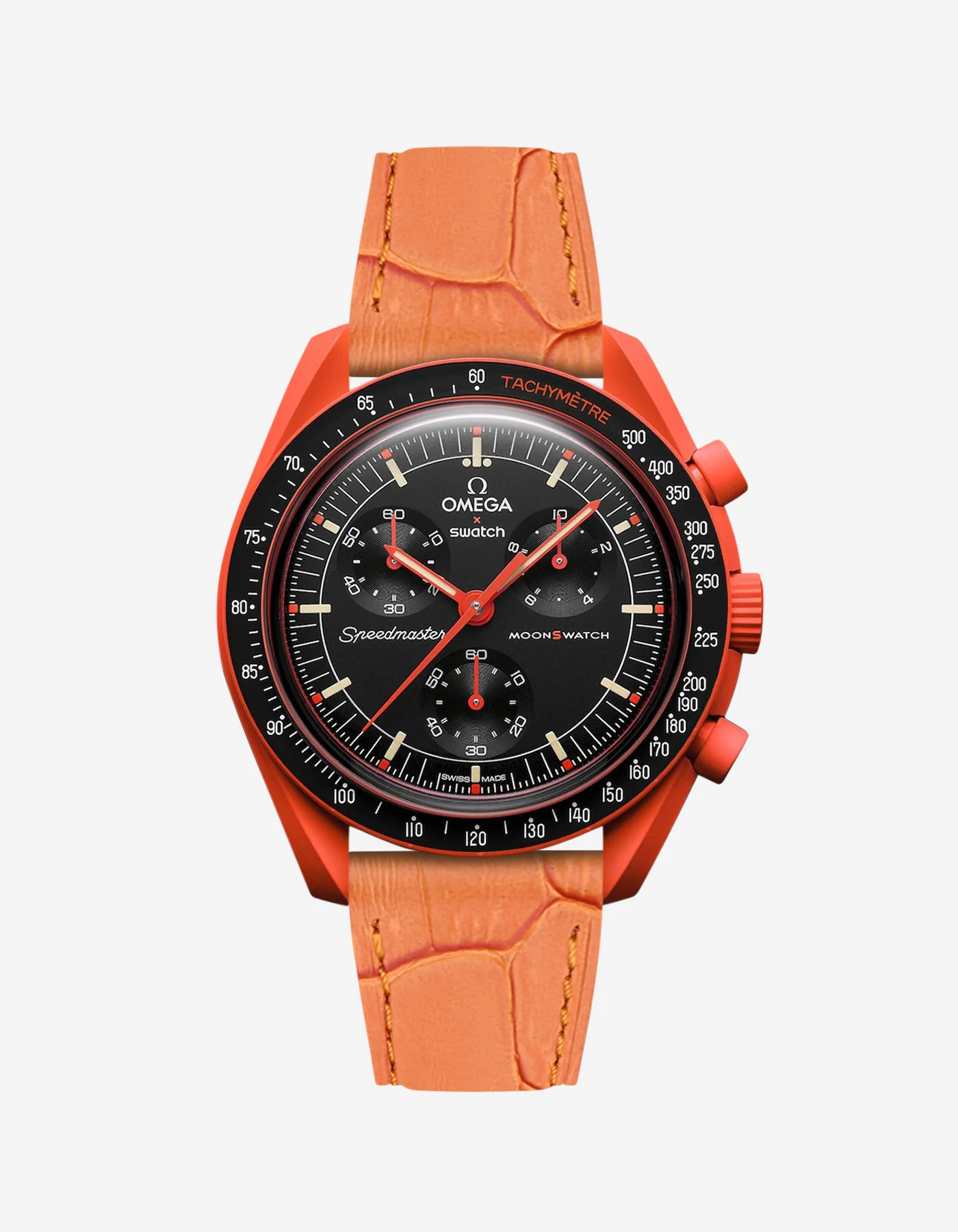 Leather Straps for Omega X Swatch Mission on Earth - Lava - Image 9