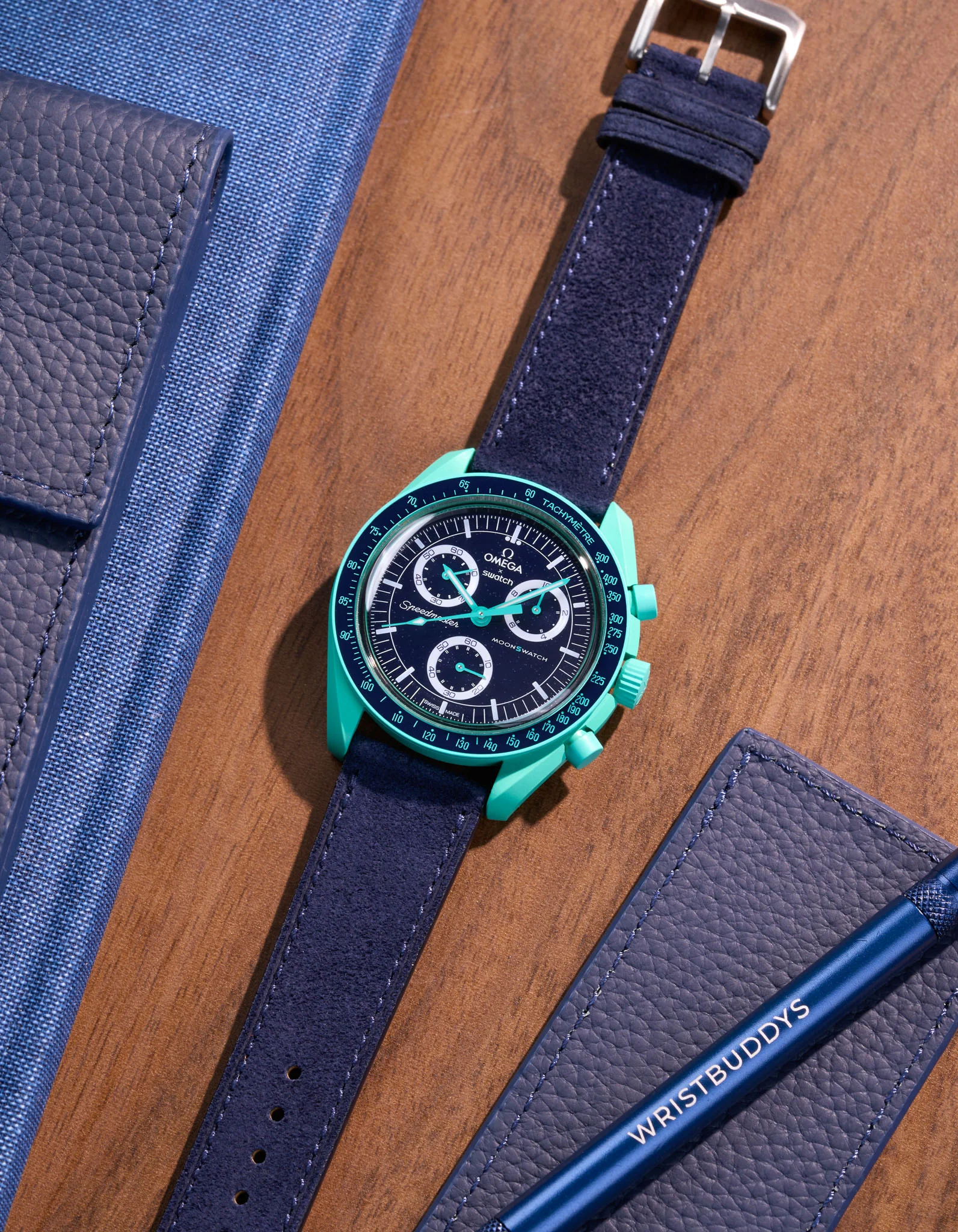 Leather Straps for Omega X Swatch Mission on Earth - Polar Lights - Image 7