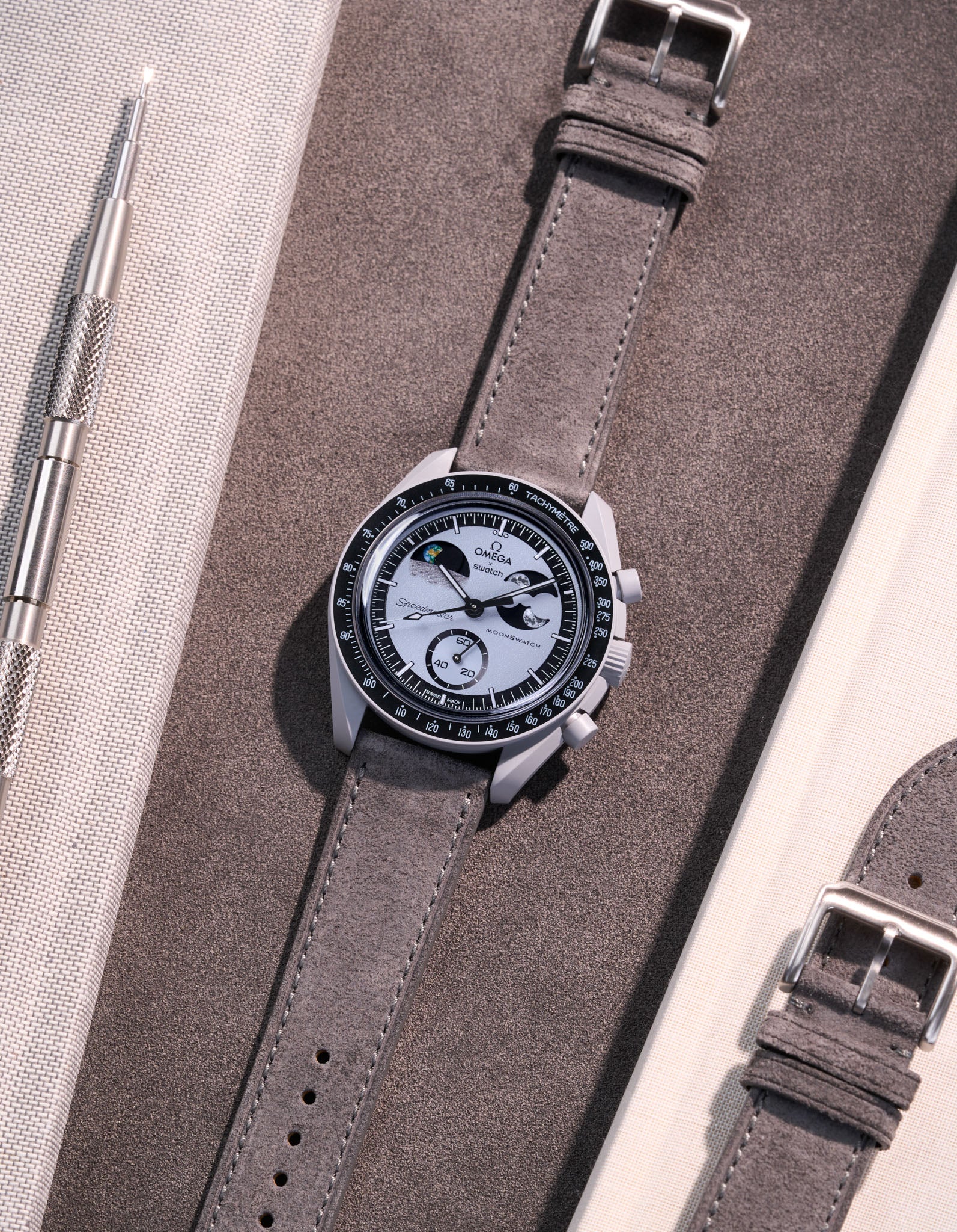 Leather Straps for Omega X Swatch Mission to EarthPhase - Image 7