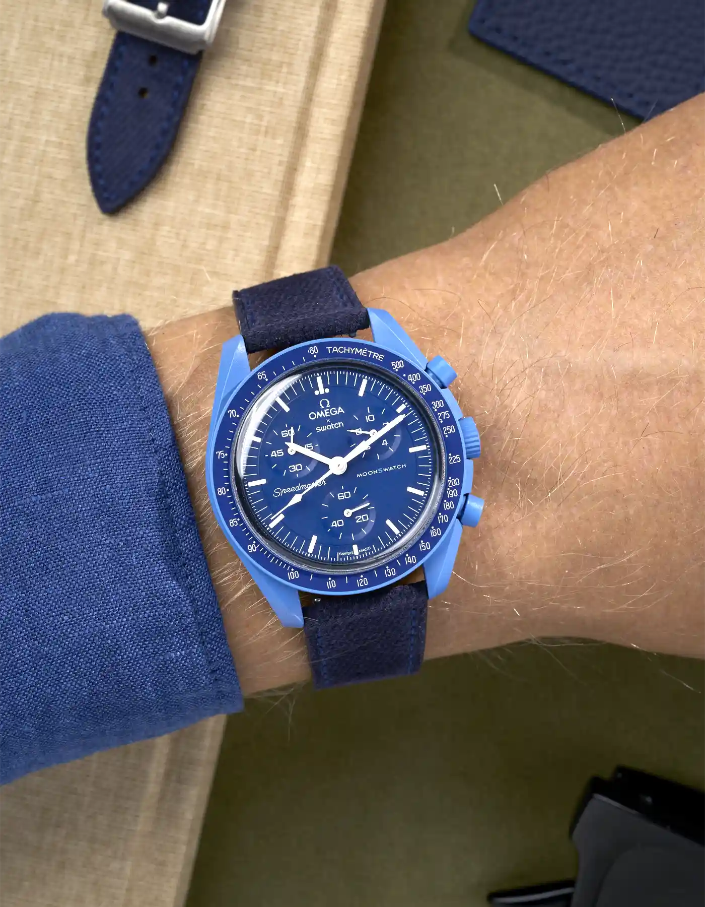Leather Straps for Omega X Swatch Mission to Neptune - Image 10