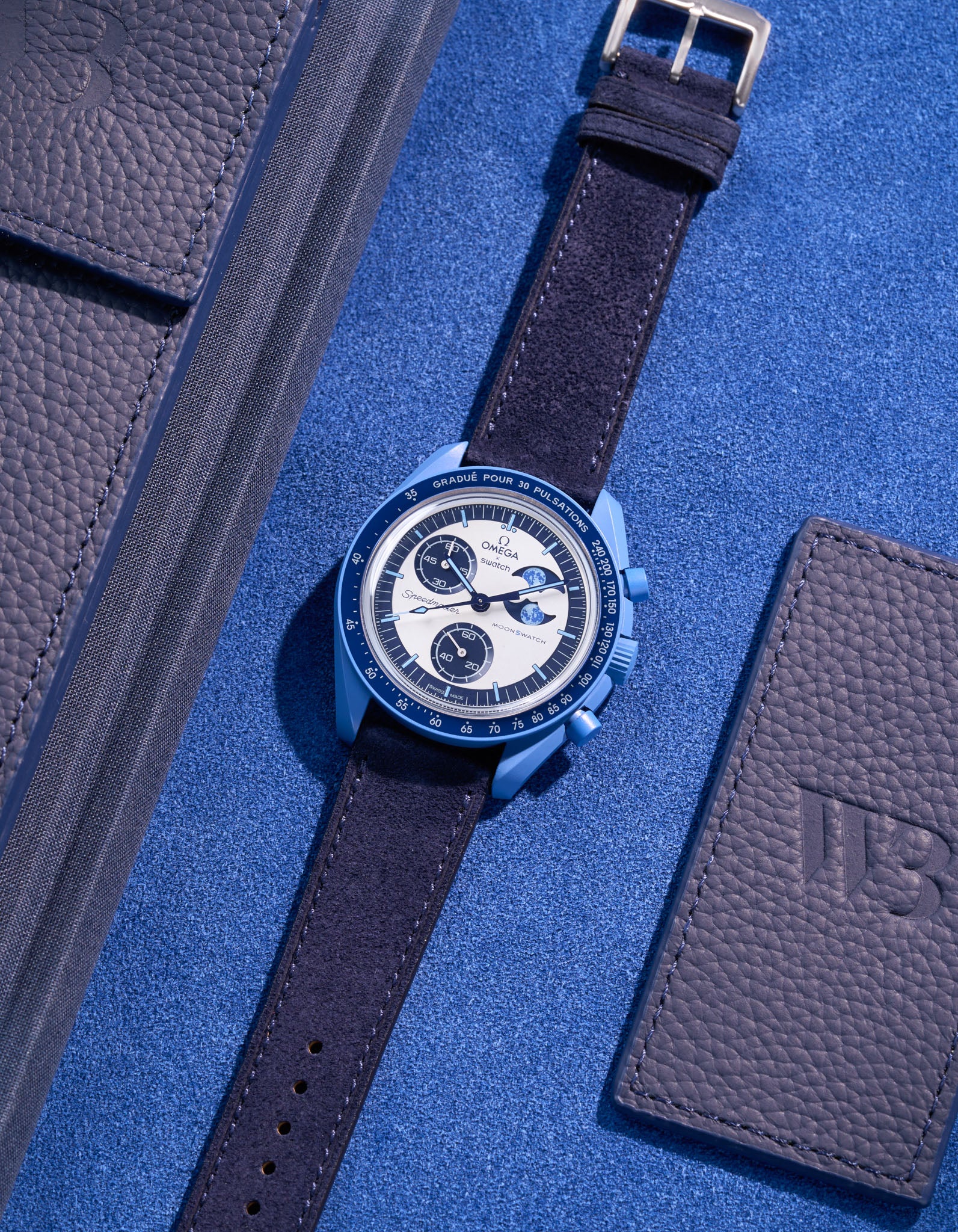 Leather Straps for Omega X Swatch Mission to Super Blue Moonphase - Image 11