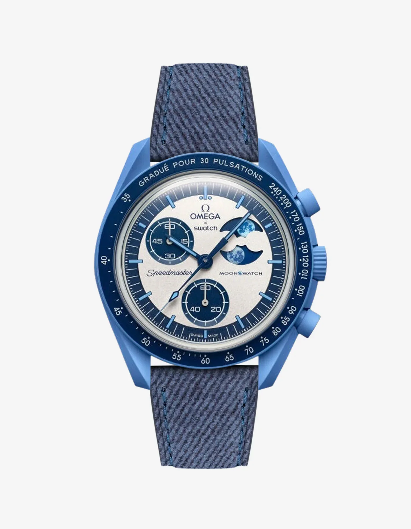 Leather Straps for Omega X Swatch Mission to Super Blue Moonphase - Image 13