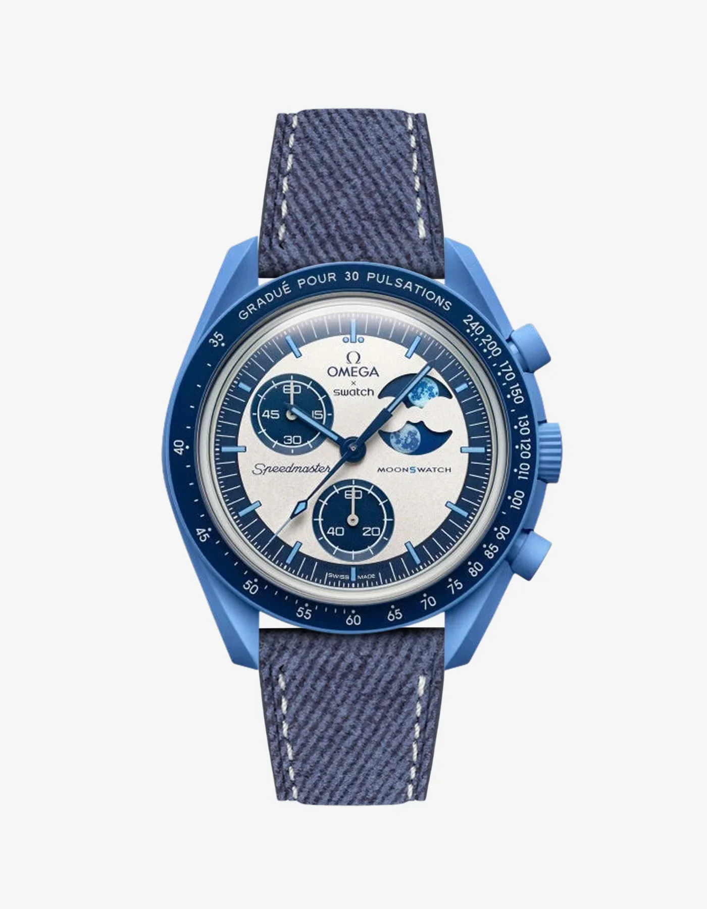 Leather Straps for Omega X Swatch Mission to Super Blue Moonphase - Image 16