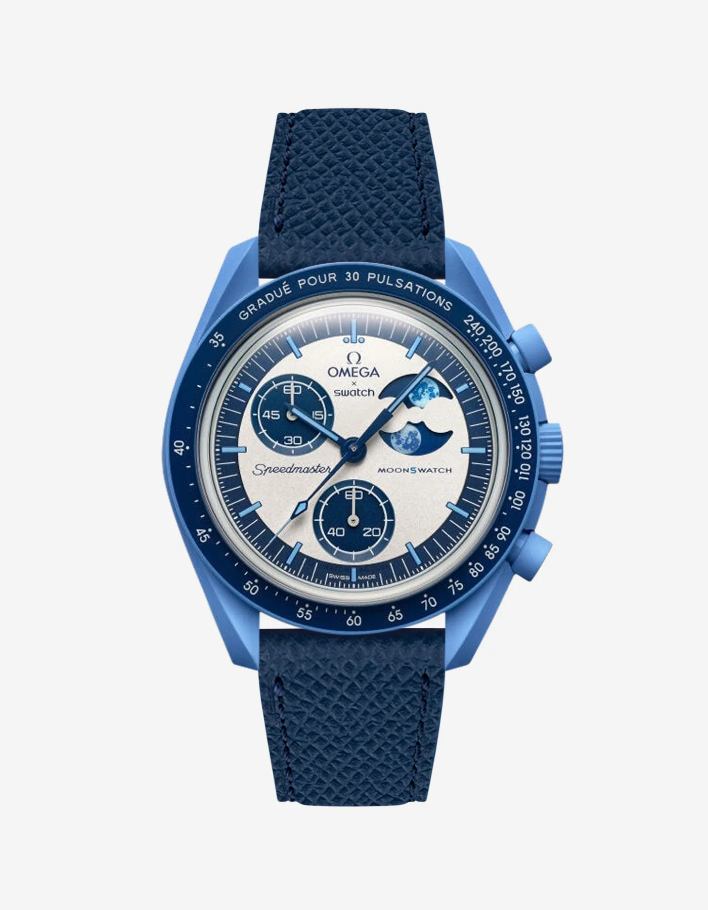 Leather Straps for Omega X Swatch Mission to Super Blue Moonphase - Image 5