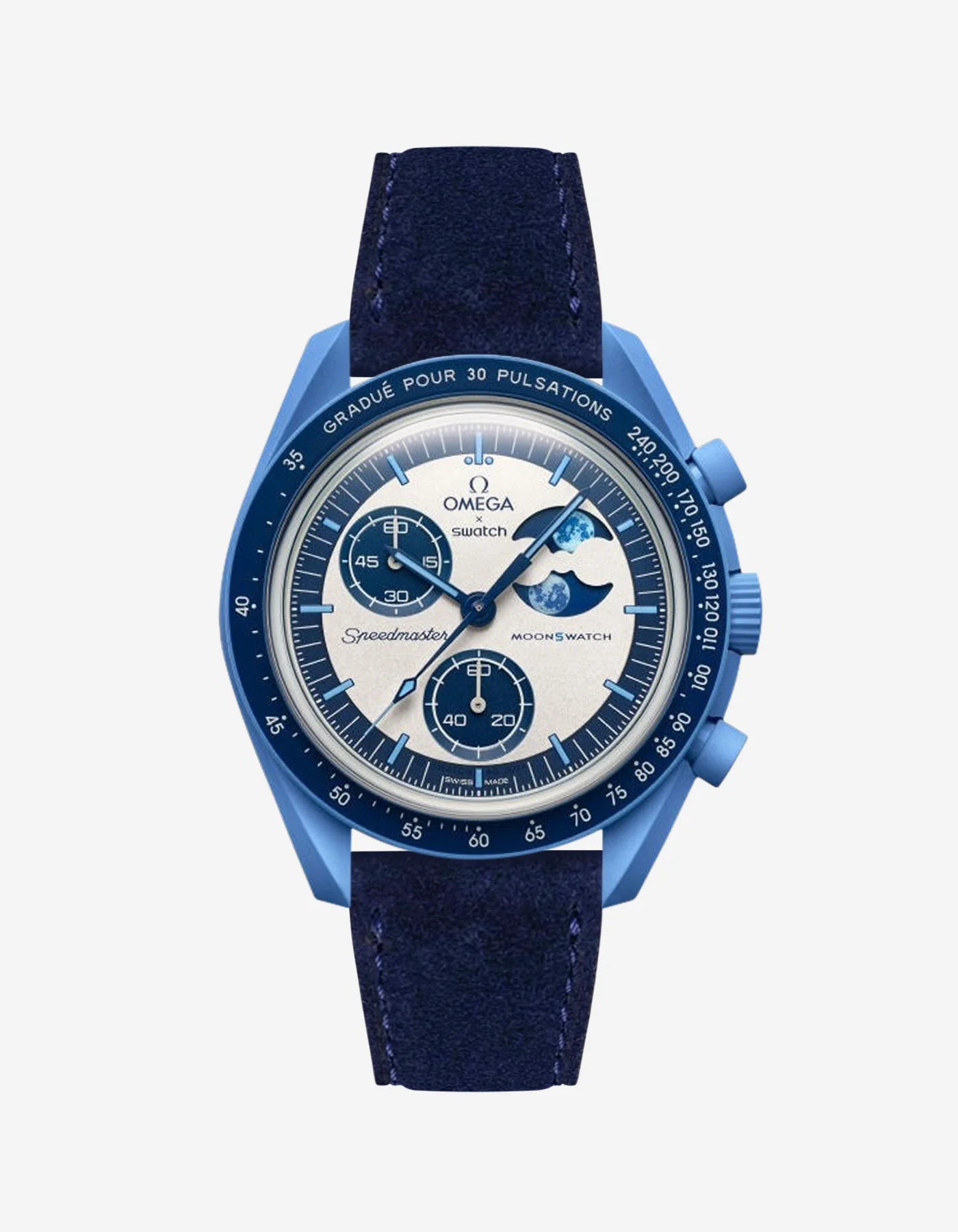 Leather Straps for Omega X Swatch Mission to Super Blue Moonphase - Image 9