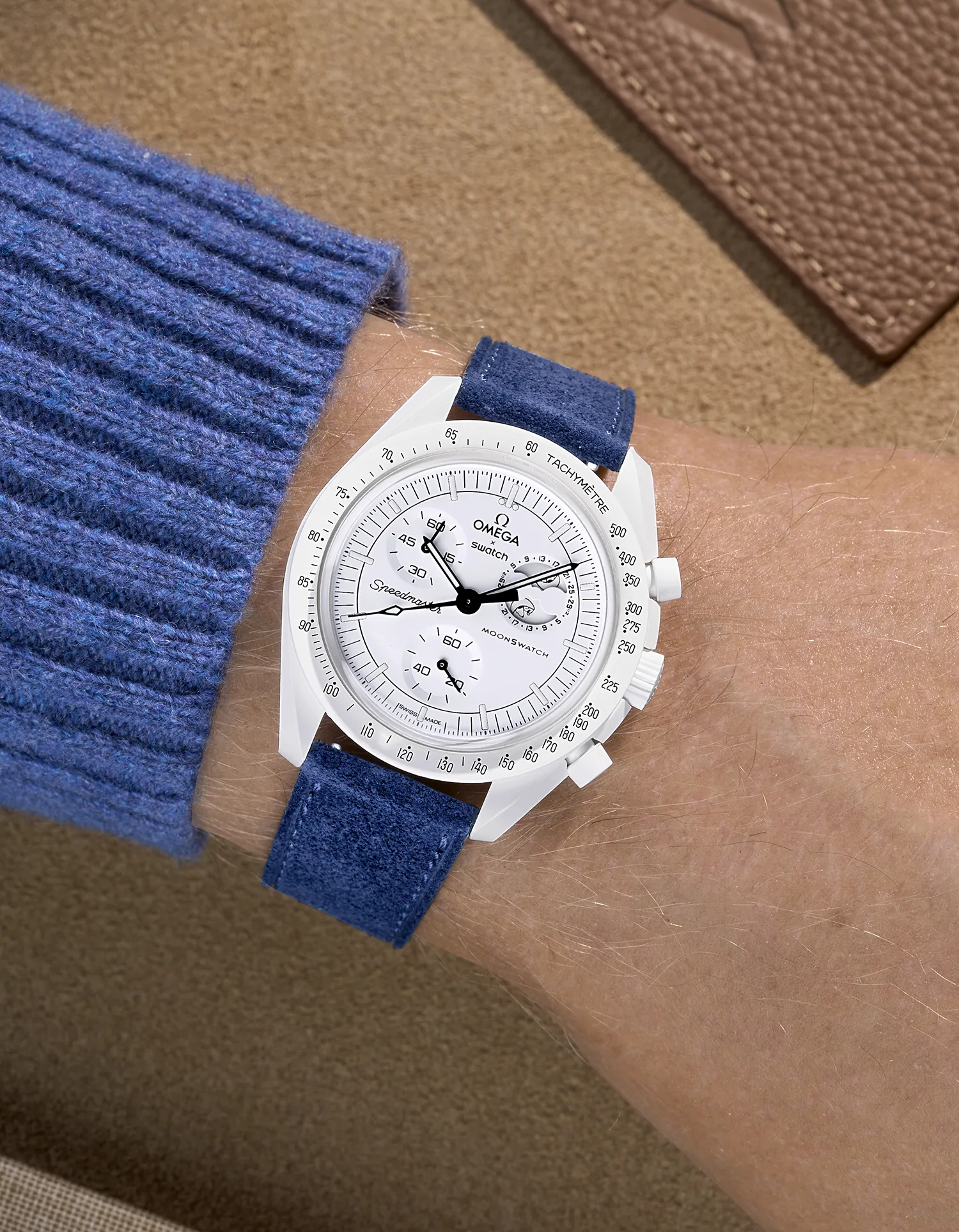 Leather Straps for Omega X Swatch Mission to the Moonphase Full Moon - Image 10