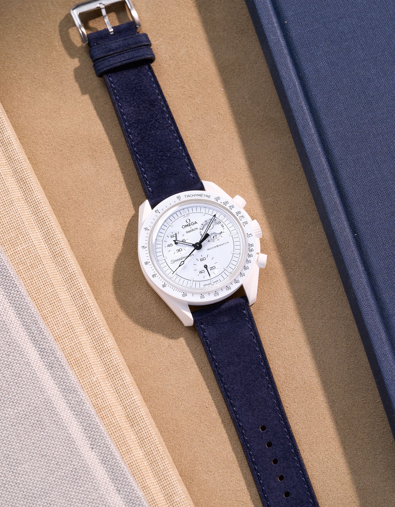 Leather Straps for Omega X Swatch Mission to the Moonphase Full Moon - Image 11