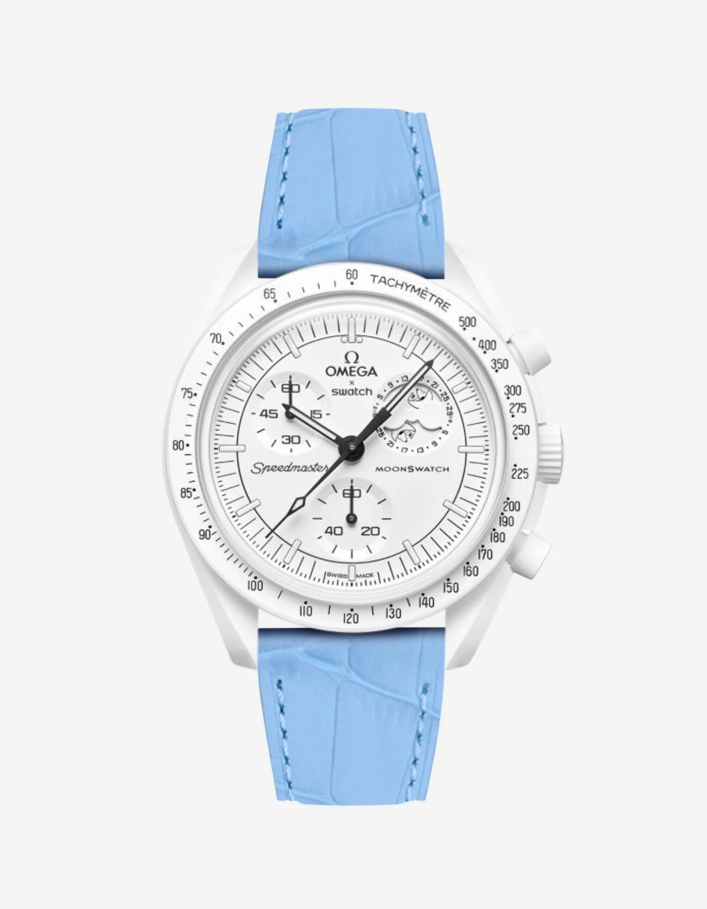 Leather Straps for Omega X Swatch Mission to the Moonphase Full Moon - Image 13
