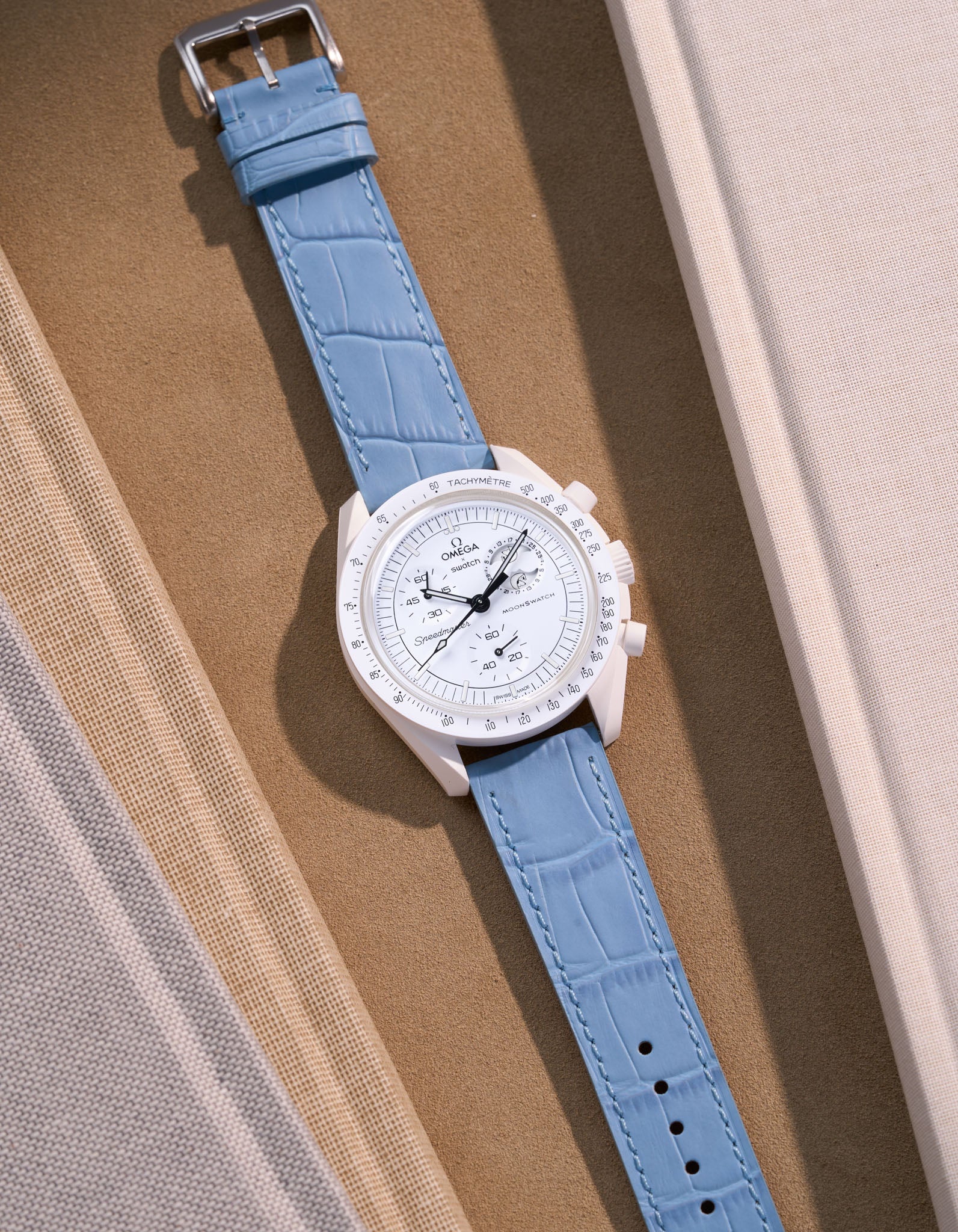 Leather Straps for Omega X Swatch Mission to the Moonphase Full Moon - Image 15