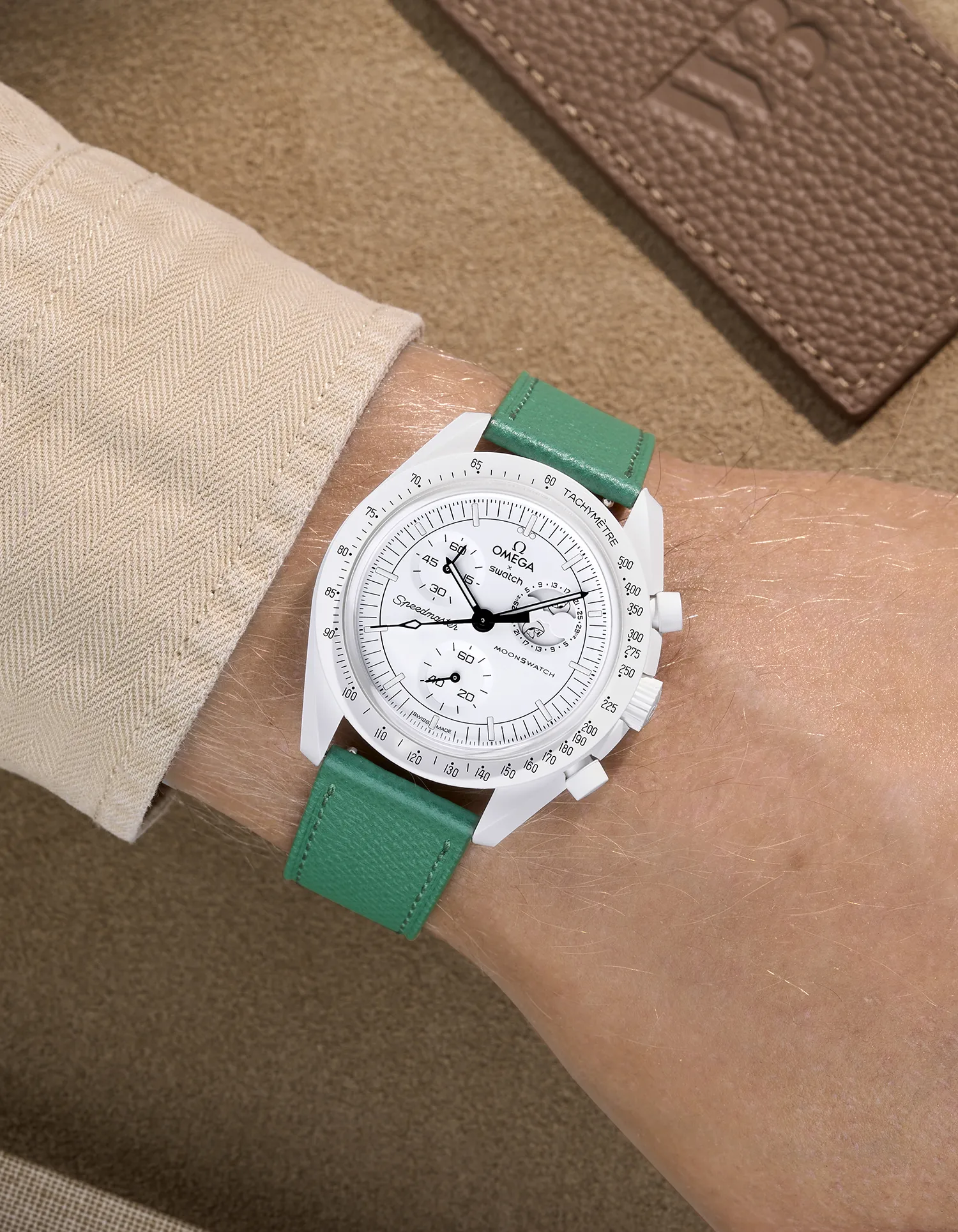 Leather Straps for Omega X Swatch Mission to the Moonphase Full Moon - Image 6