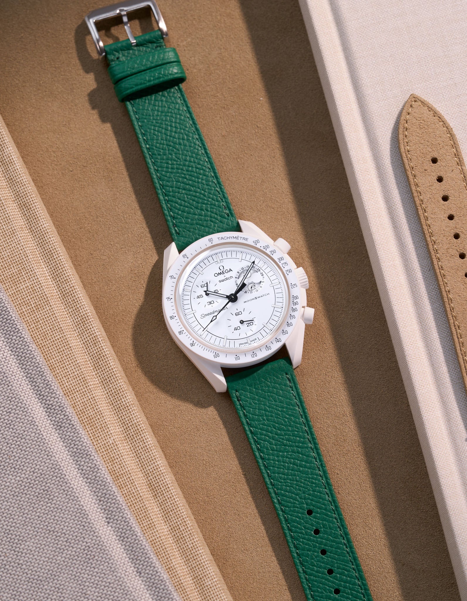 Leather Straps for Omega X Swatch Mission to the Moonphase Full Moon - Image 7