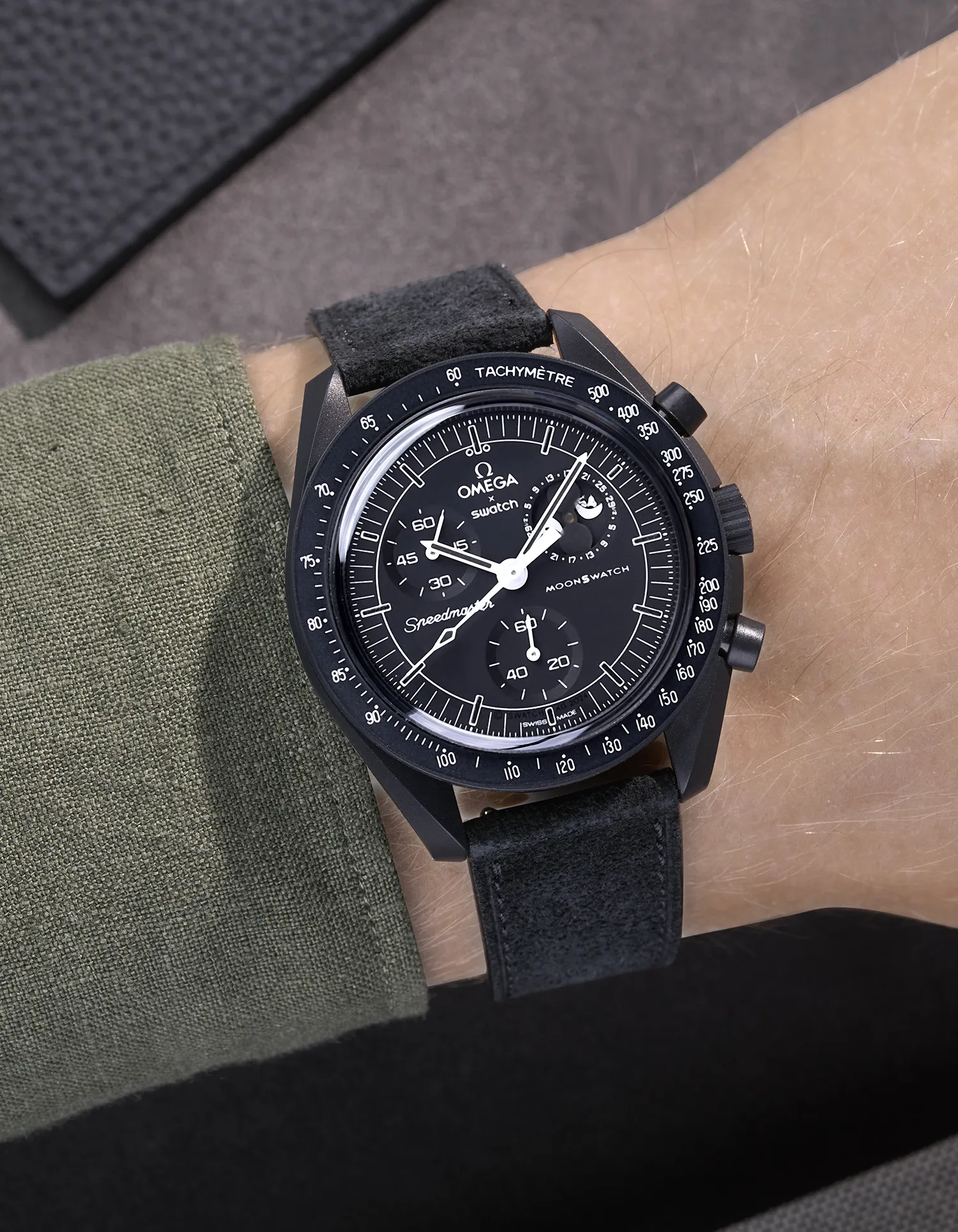 Leather Straps for Omega X Swatch Mission to the Moonphase New Moon - Image 10