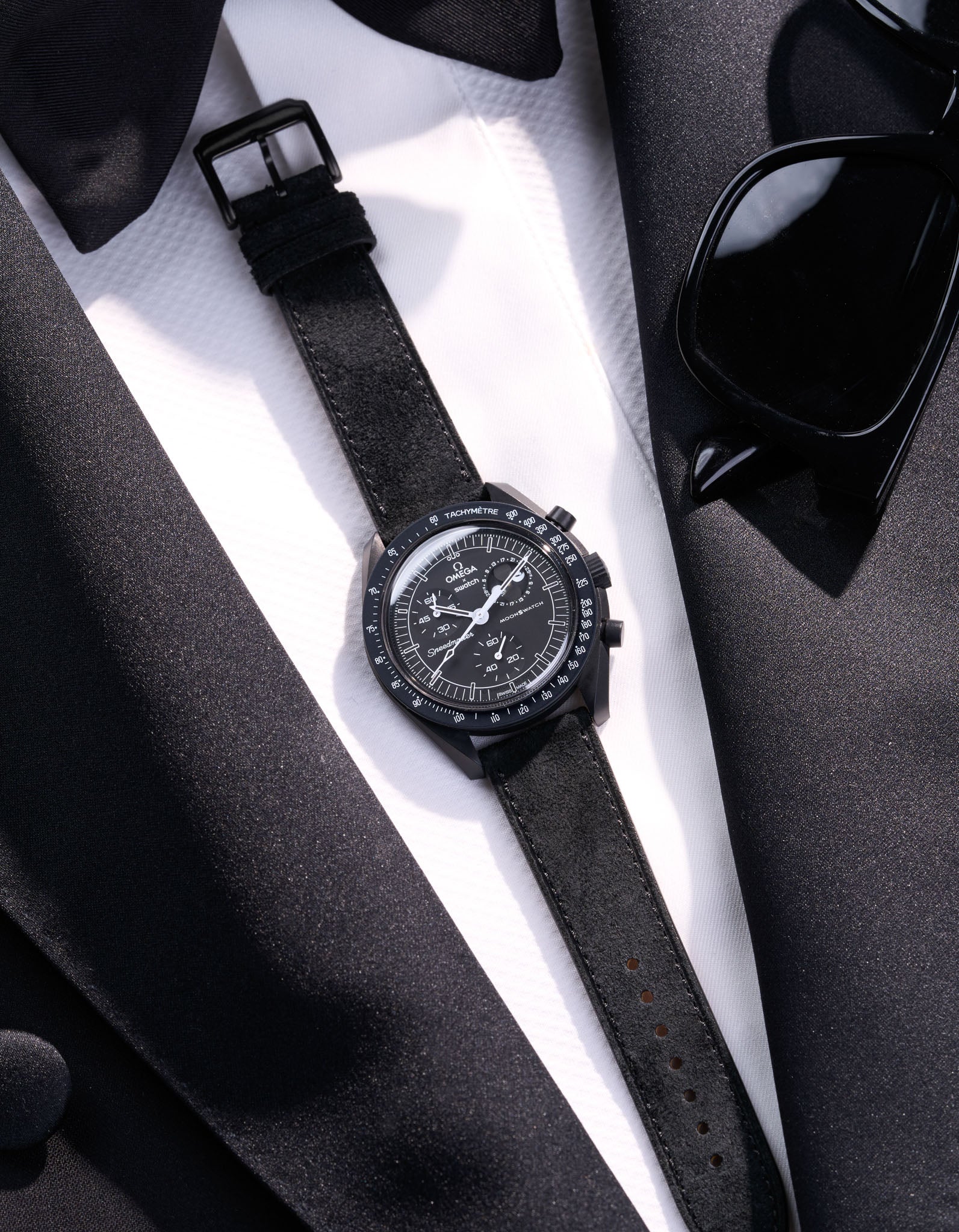 Leather Straps for Omega X Swatch Mission to the Moonphase New Moon - Image 11